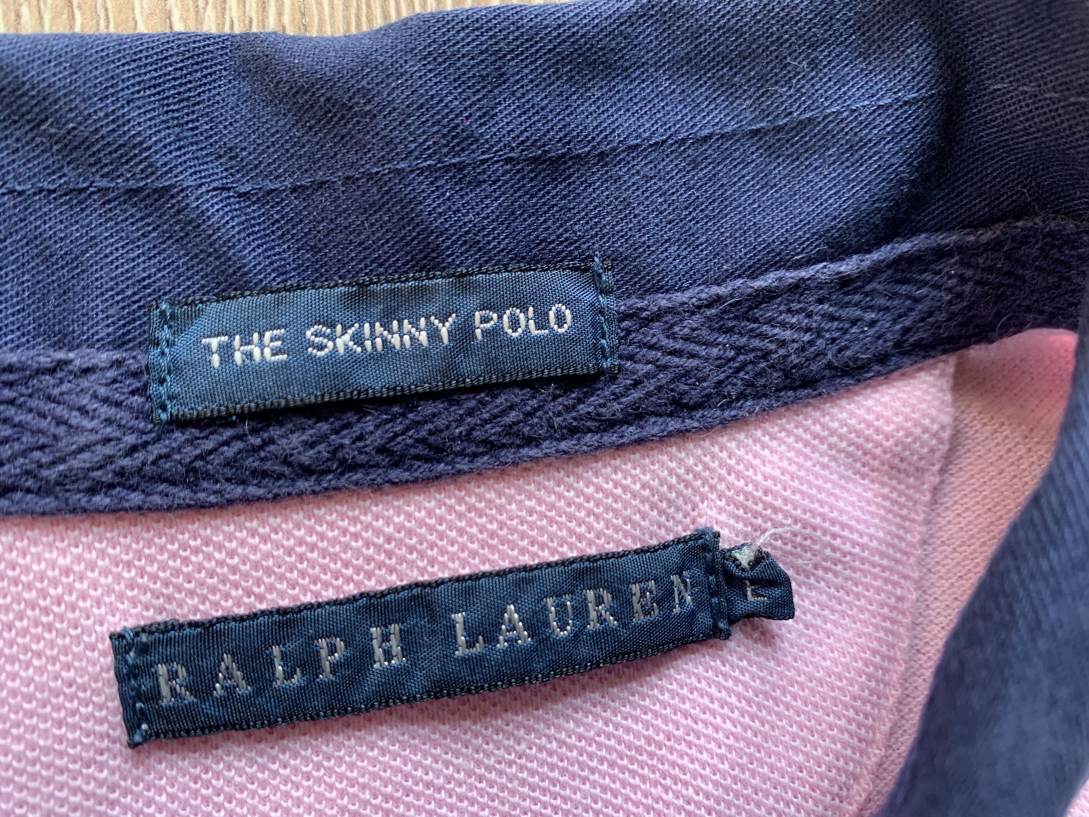 Polo Ralph Lauren × Ralph Lauren × Vintage Ralph Lauren Womens Vintage Skinny Polo T Shirt Size L / US 10 / IT 46 - 5 Thumbnail