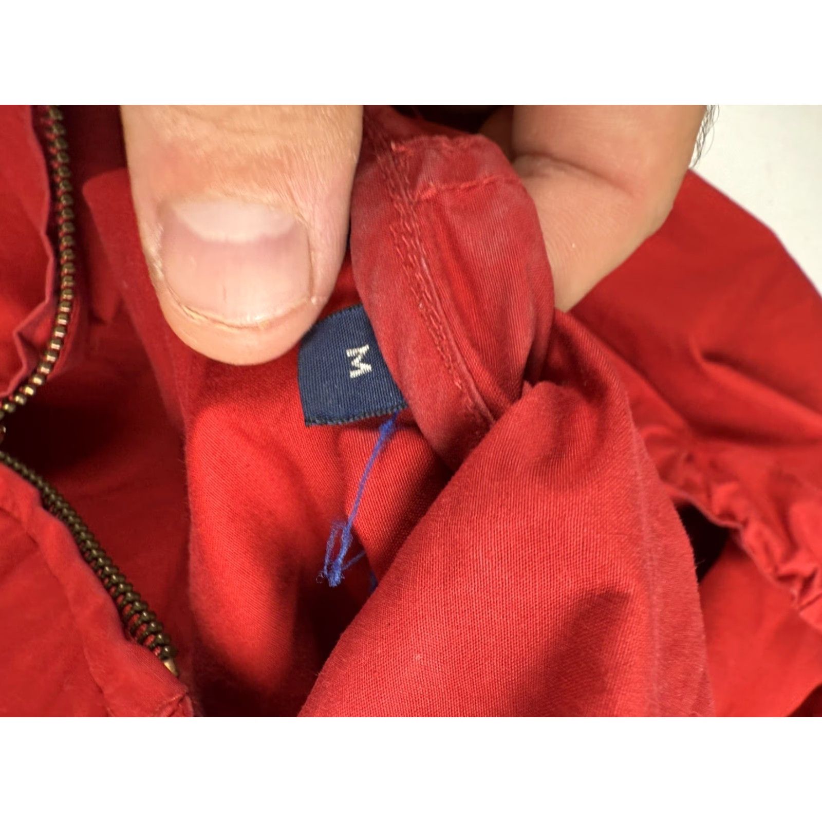 Polo Ralph Lauren VINTAGE Polo Ralph Lauren Mens Jacket Windbreaker Zip Red 80s 90s Logo Embroidered Full Zip Pockets Size US M / EU 48-50 / 2 - 3 Thumbnail