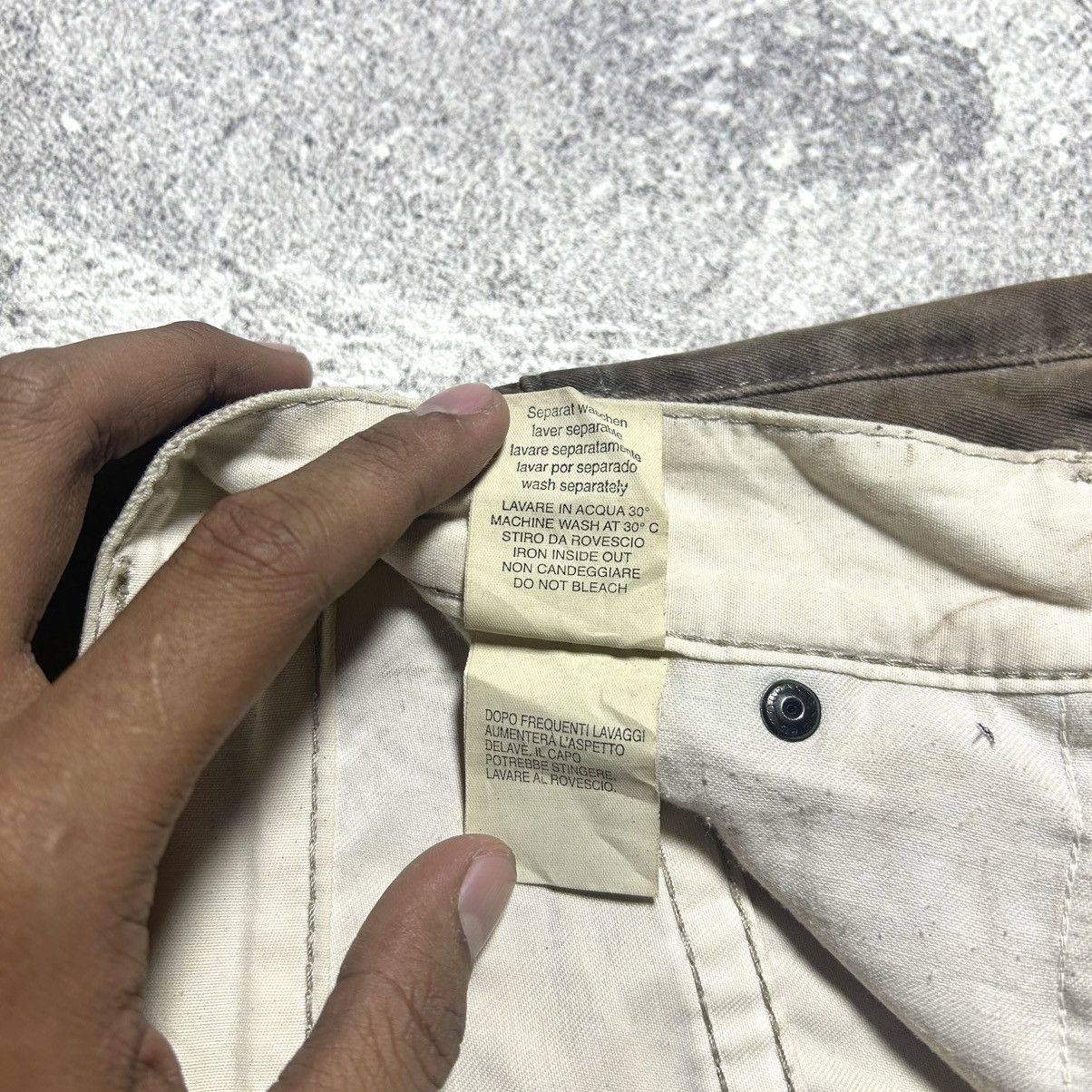 Neil Barrett Vintage Rare Neil Barrett Brown Coated Pants Size US 31 - 17 Thumbnail