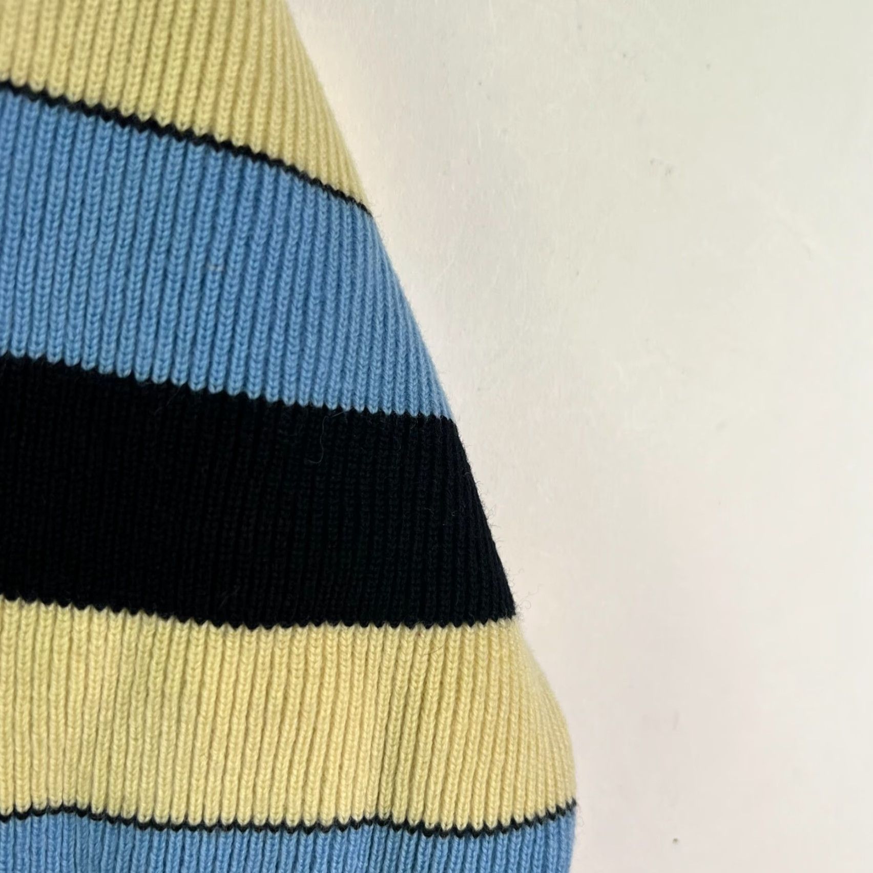 Vintage VINTAGE Reine Woole Striped Wool Sweater Men's S (US) Blue, Wool Knit Crew Neck, Classic Fit, All Seasons, Heavyweight, 40" Chest, German Made Size US S / EU 44-46 / 1 - 2 Thumbnail