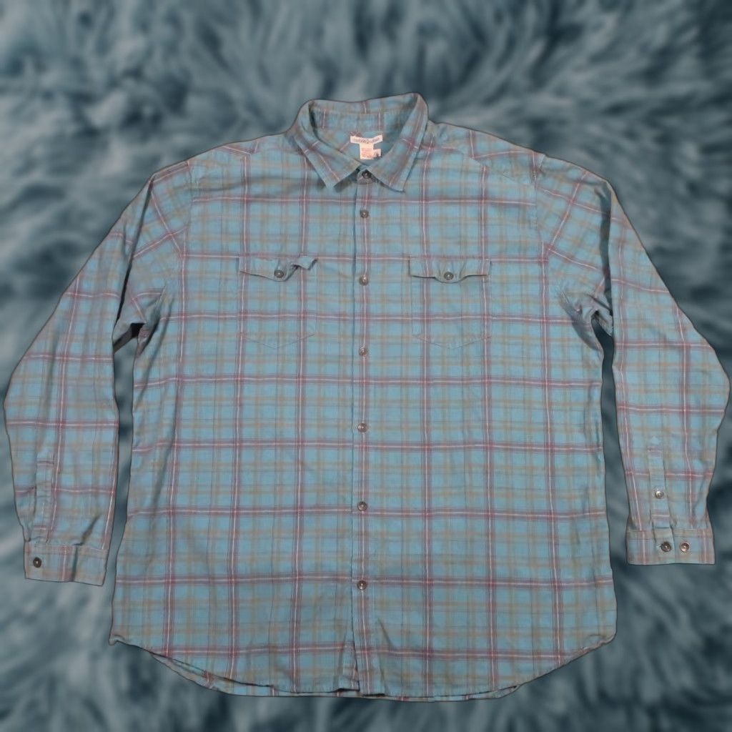 Carbon2Cobalt VINTAGE Carbon 2 Cobalt Corduroy Shirt Mens 2XL Button Front Teal Aztec EUC Size US XXL / EU 58 / 5 - 1 Thumbnail