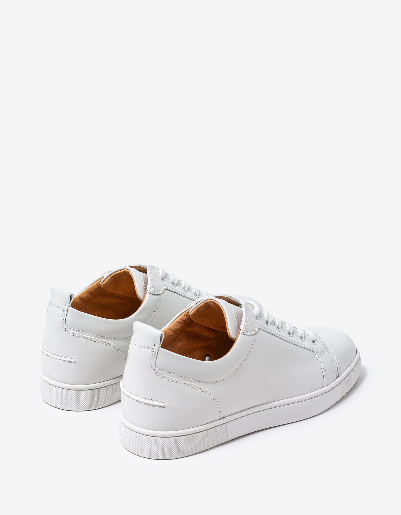Christian Louboutin Louis Junior White Leather Trainers Size US 11 / EU 44 - 7 Thumbnail