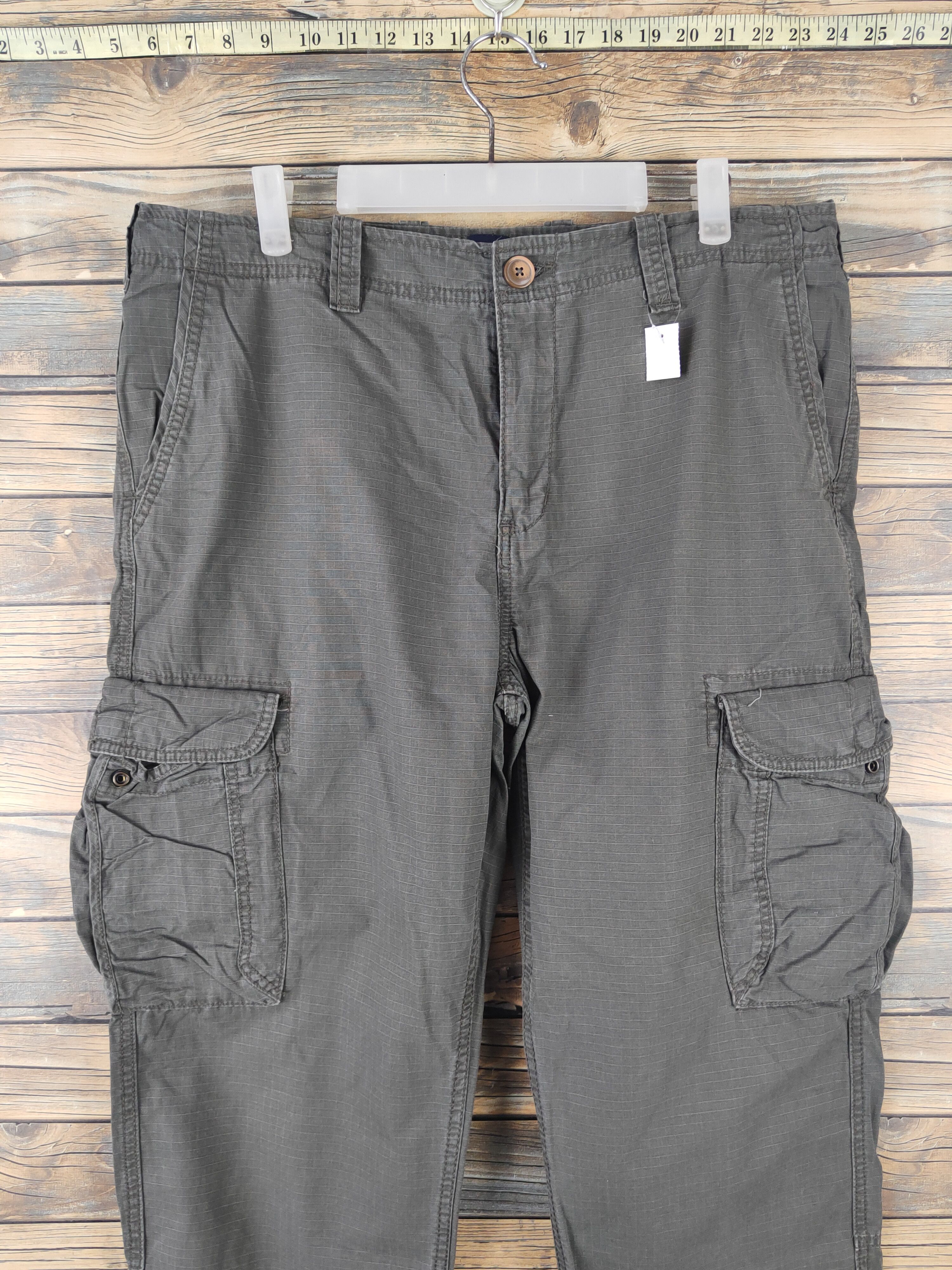 Gap DL Gap Dark Olive Multipocket Cargo Pants #2118 Size US 36 / EU 52 - 2 Thumbnail
