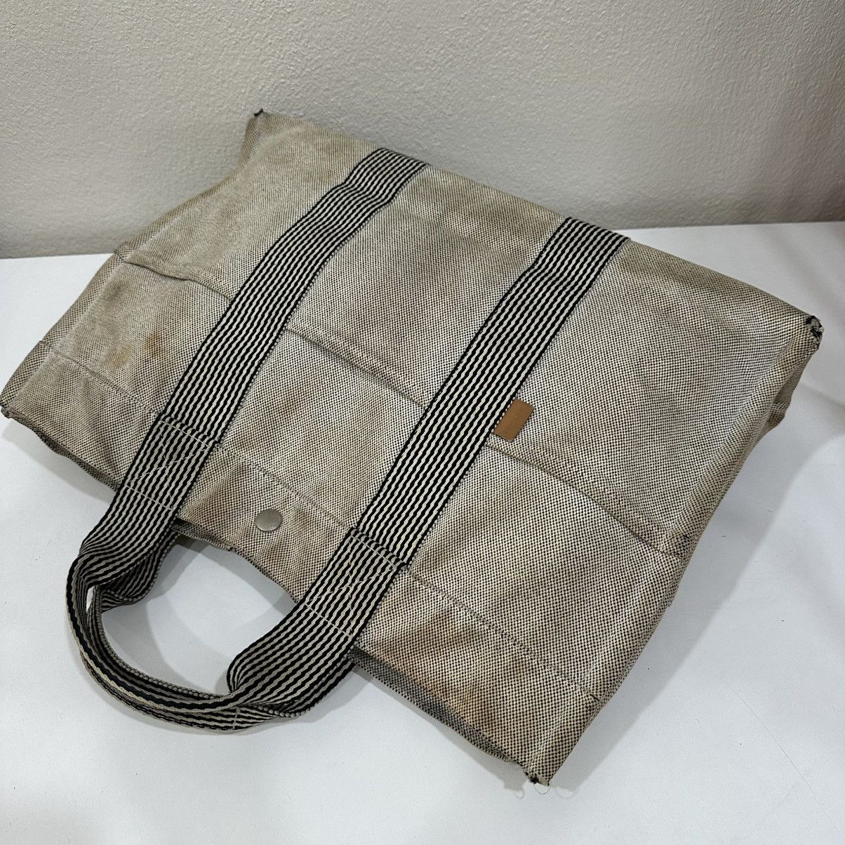 Hermes ‼️LASTDROP‼️ HERMES FOURRE TOUT MM DIRTY CANVAS HAND TOTE BAG Size ONE SIZE - 4 Thumbnail