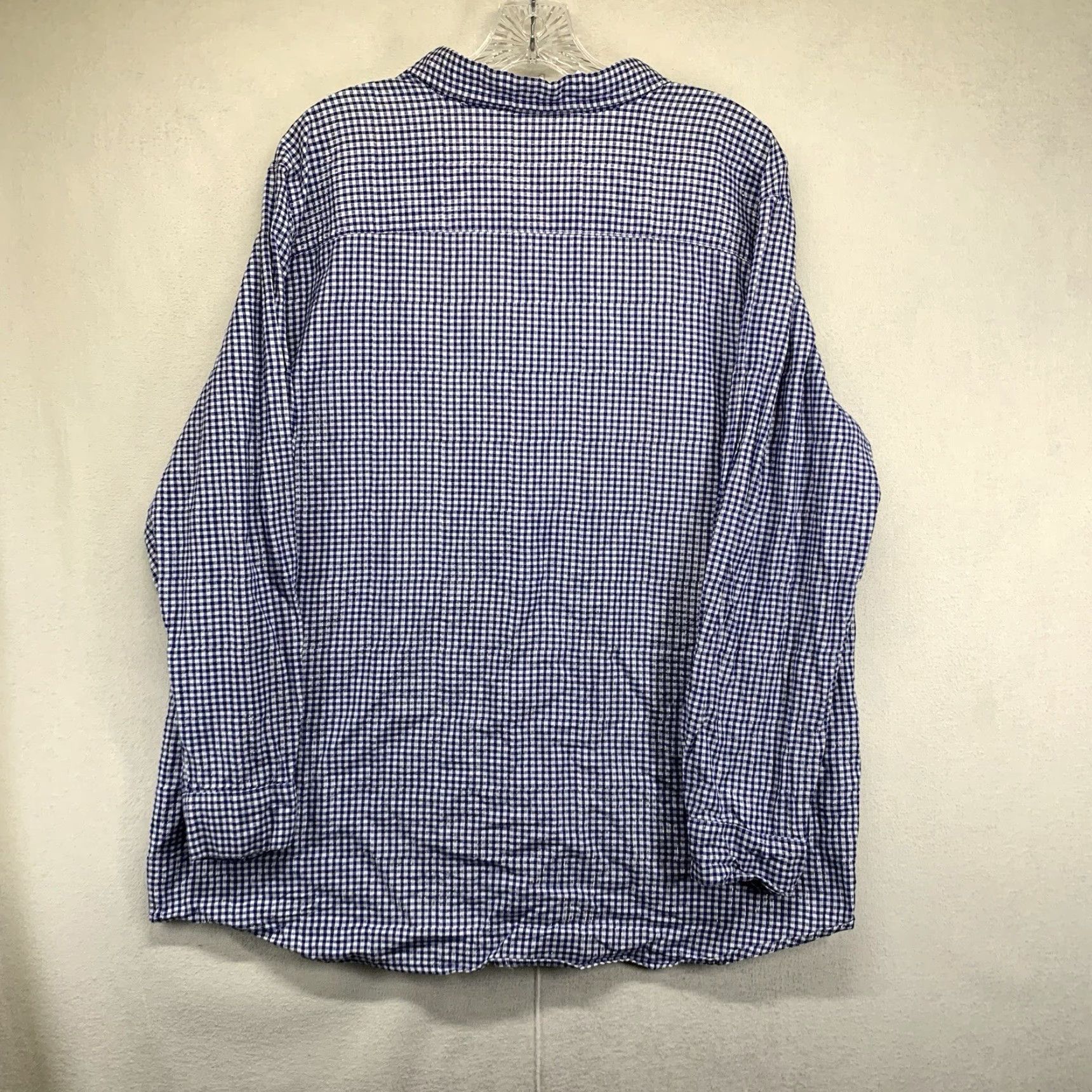 Vintage VINTAGE Bobbie Brooks Women's Plus Size Christmas Shirt 18W Blue Plaid Long Sleeve Sequin Snowmen Snowflakes Holiday Winter Size XXL / US 16-18 / IT 52-54 - 3 Thumbnail