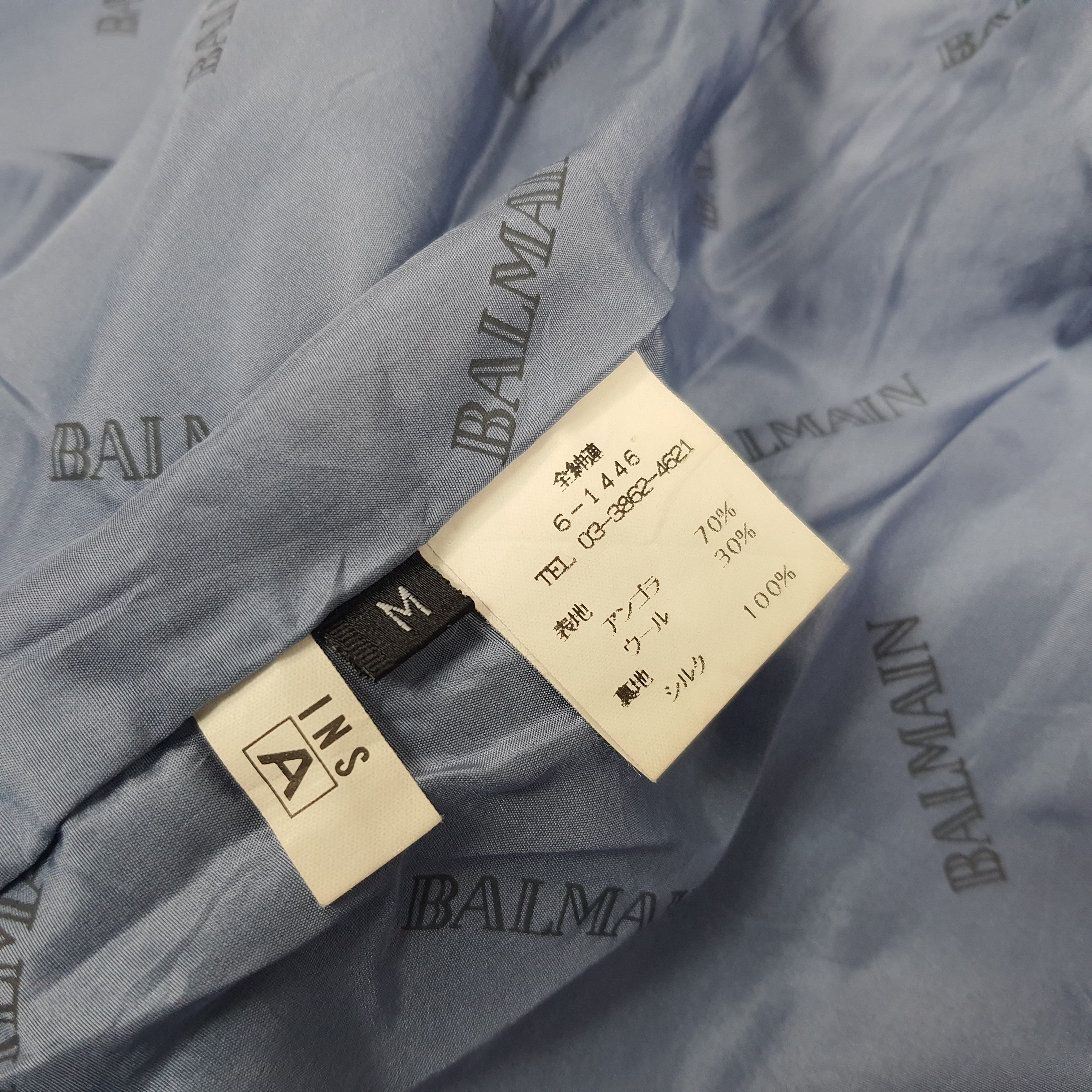 Balmain × Vintage Vintage Balmain Paris Trench Jacket C222N12 Size US M / EU 48-50 / 2 - 9 Thumbnail