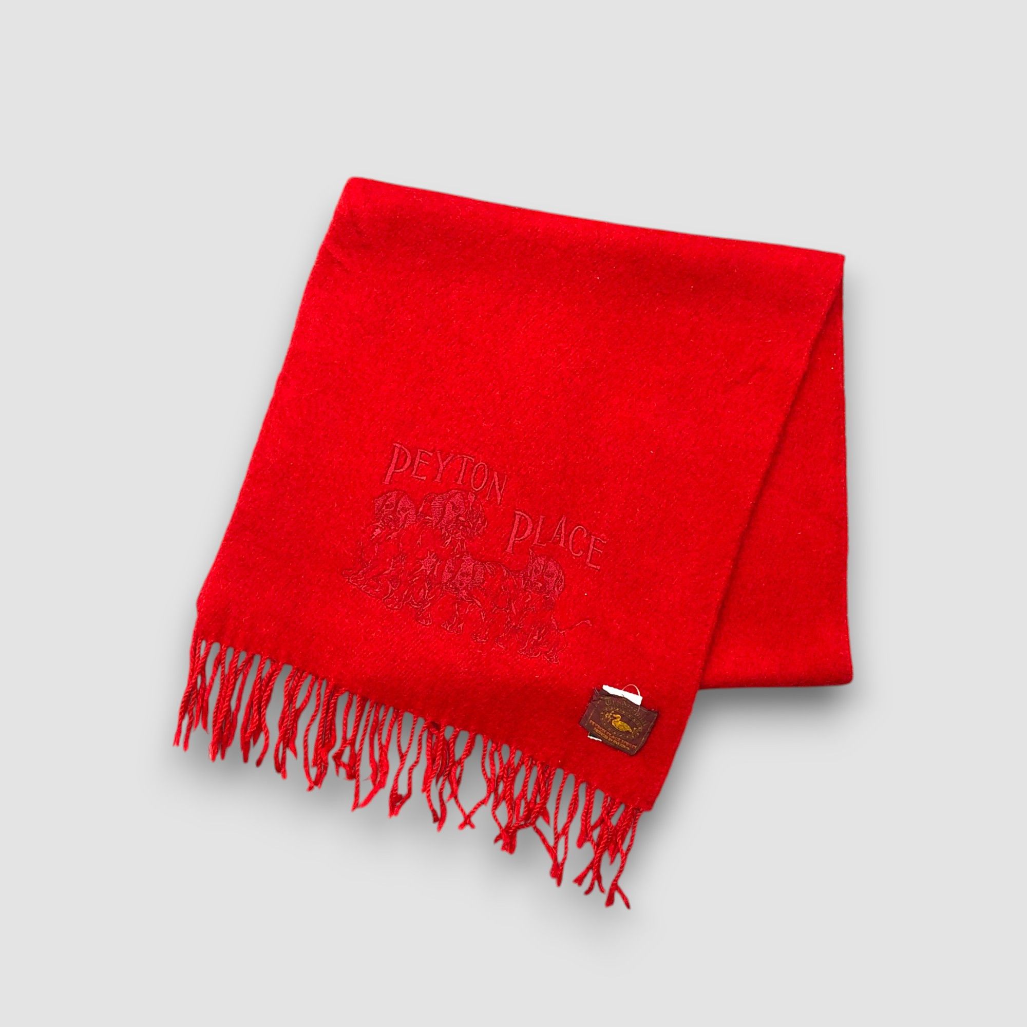 PPFM Vintage Peyton Place Scarf Muffler Wool Cashmere Scarves Size ONE SIZE - 2 Thumbnail