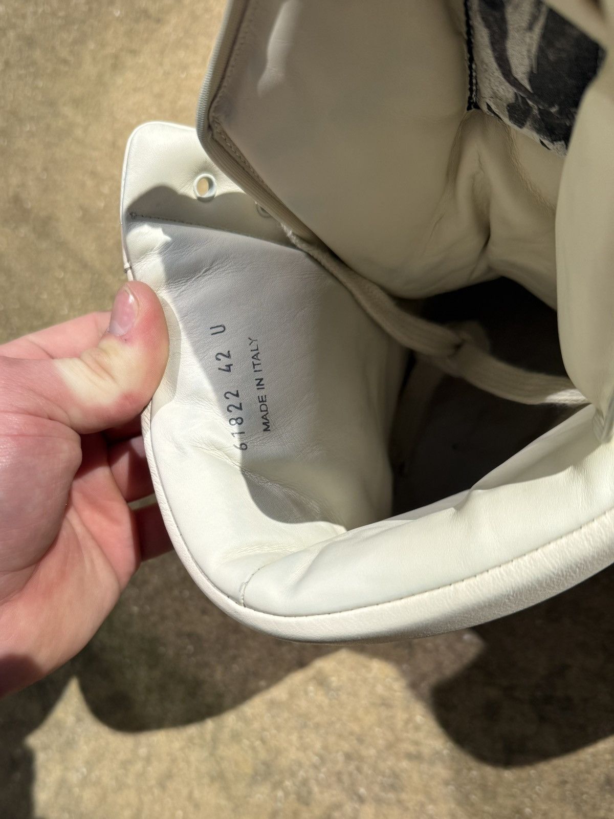 Rick Owens Rick Owens FW24 Porterville Mega Geobasket "Milk" LCO Size US 9 / EU 42 - 7 Thumbnail