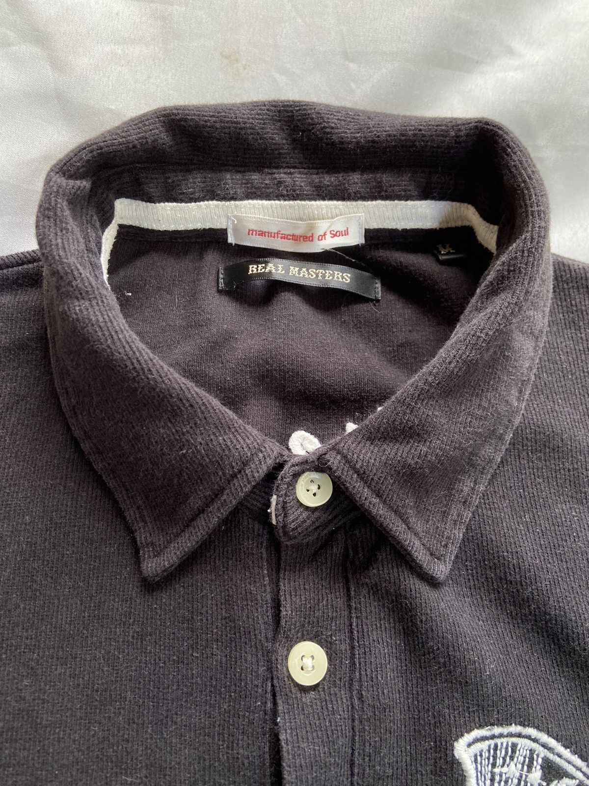 Beauty Beast REAL MASTER SKULL BLUE FIRE MACHINES POLO SHIRT Size US M / EU 48-50 / 2 - 7 Thumbnail