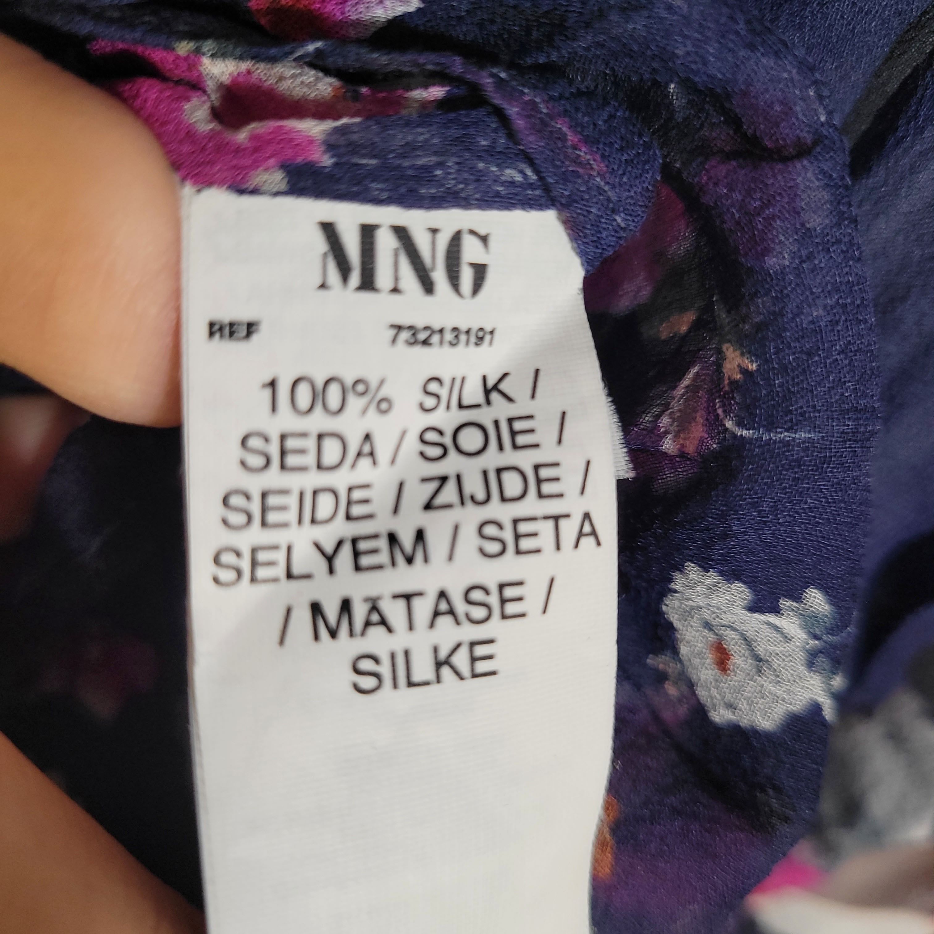 Other Women's 100& Silk Size S Short Sleeve Top Shirt SCE182 Size S / US 4 / IT 40 - 3 Thumbnail