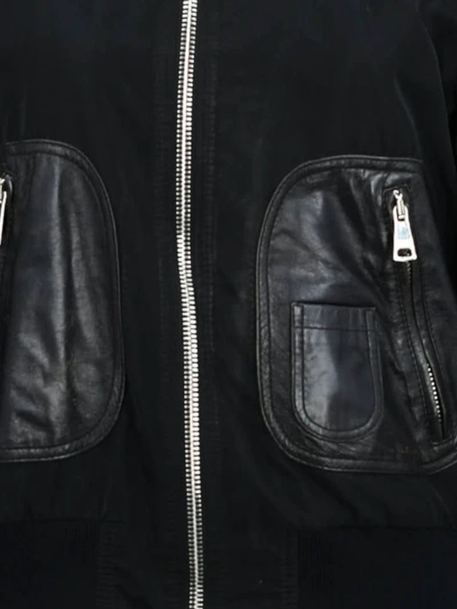Dolce & Gabbana Dolce & Gabbana Panelled Lambskin Bomber Jacket c.2000s Size US M / EU 48-50 / 2 - 2 Thumbnail