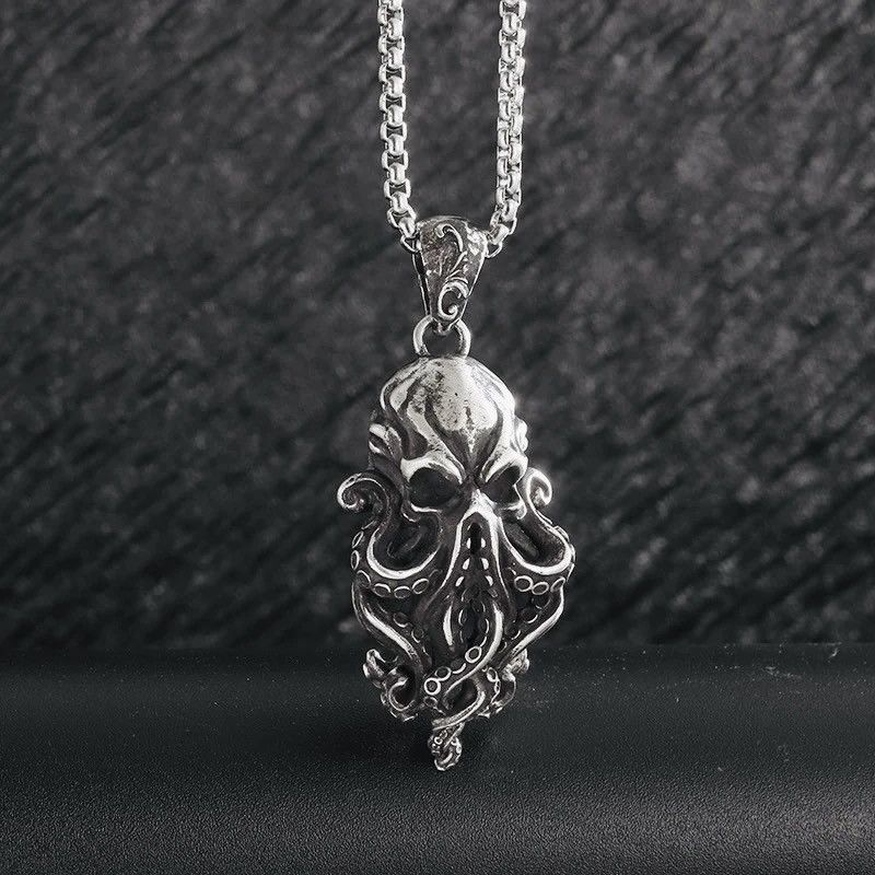 Vintage Vintage Skull Octopus Necklace Size ONE SIZE - 1 Thumbnail