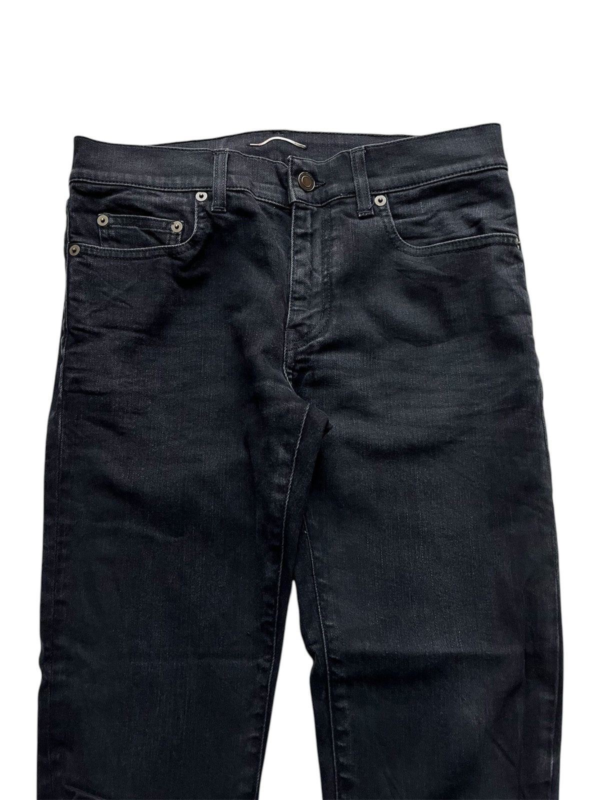 Saint Laurent Paris D02 hedi slimane distressed mid rise skinny jeans Size US 30 / EU 46 - 4 Thumbnail