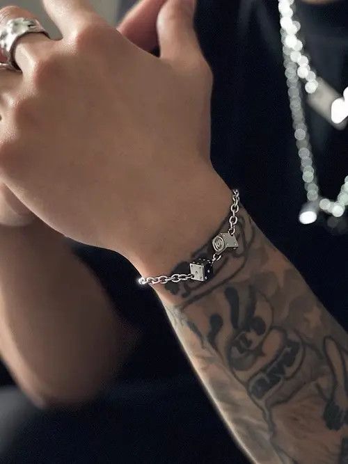 Designer × Vintage Vintage patchwork pendant bracelet Size ONE SIZE - 3 Thumbnail