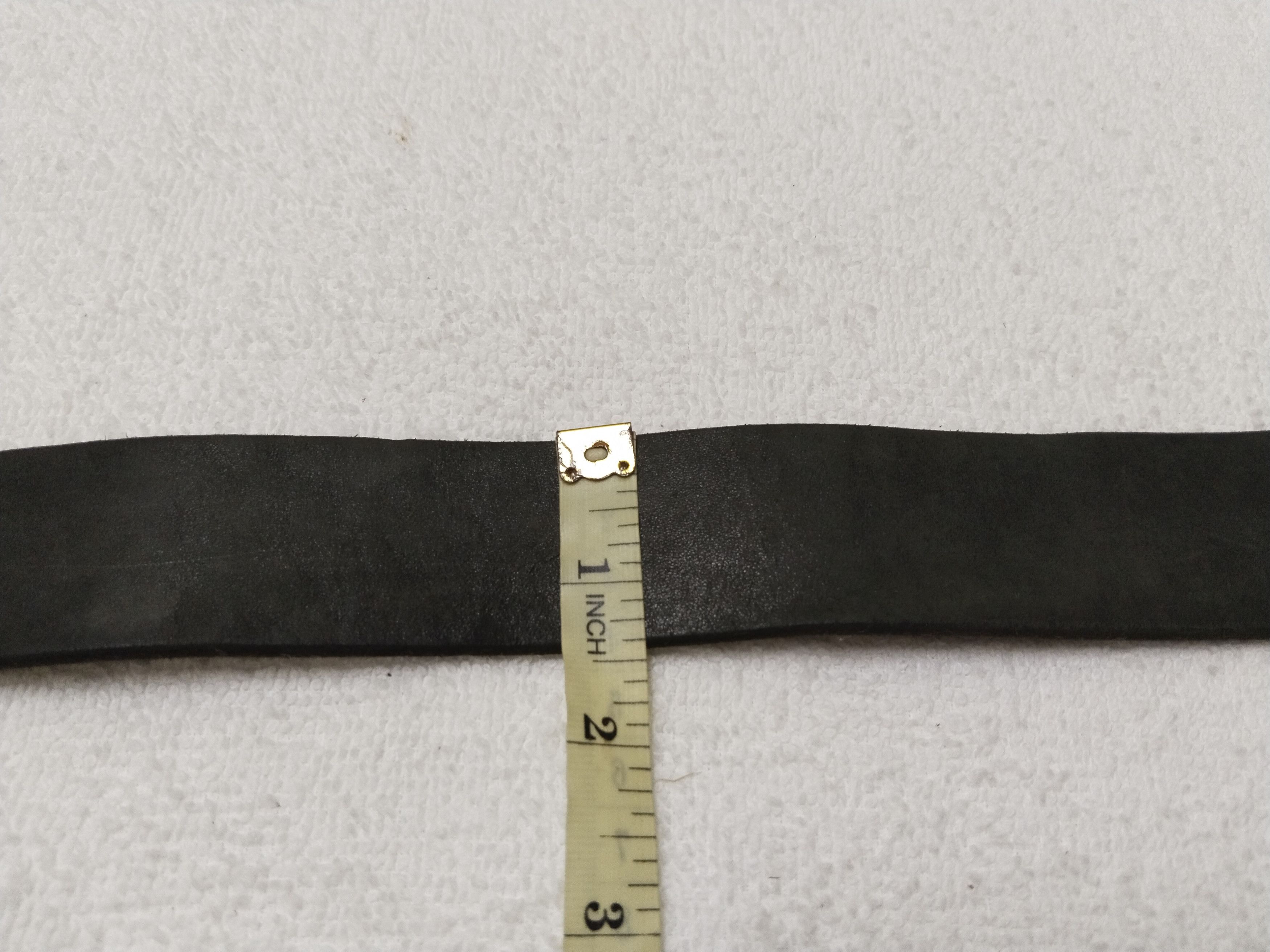 Japanese Brand × Vintage Vintage Black Leather Belt Waist 44-48 Size 46 - 6 Thumbnail