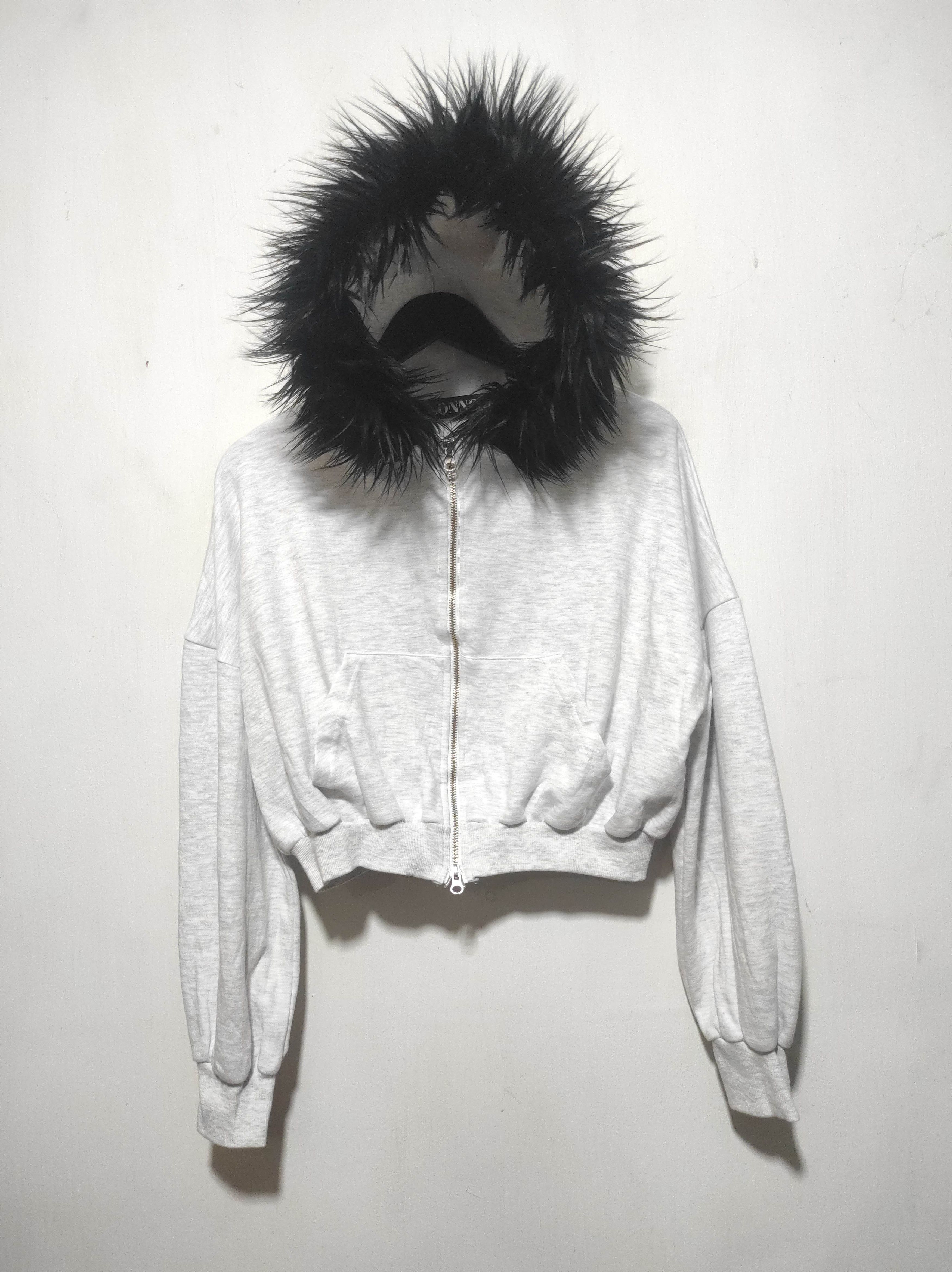 If Six Was Nine Connect Crop Double Zip Fur Hoodie if6was9 LGB style Size M / US 6-8 / IT 42-44 - 9 Thumbnail