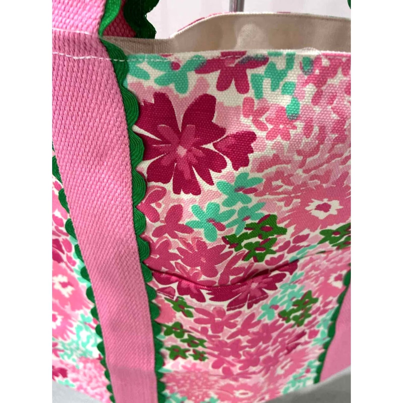Pinko Pink Tote Bag Canvas Size ONE SIZE - 2 Thumbnail