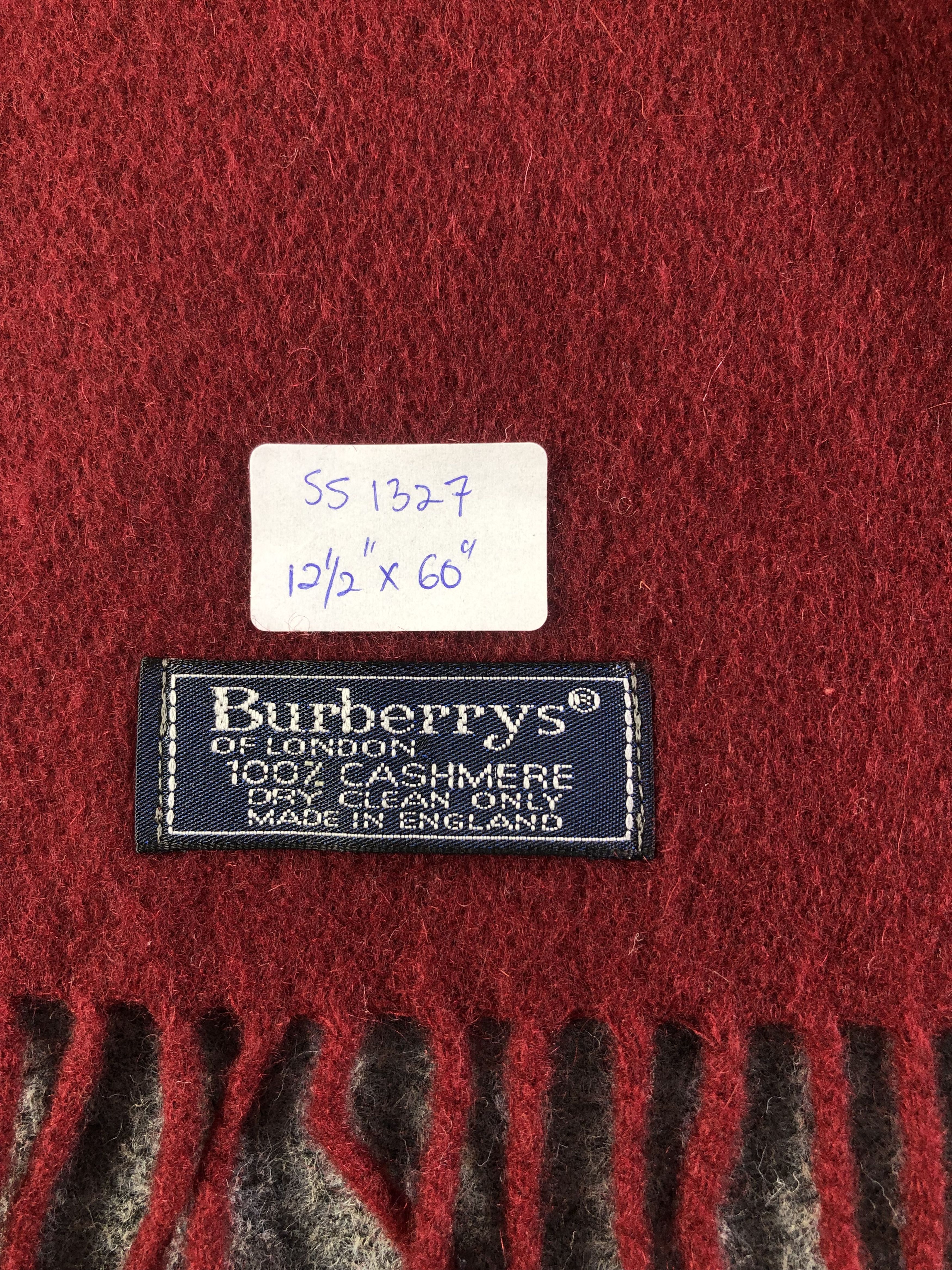 Burberry Burberrys Cashmere Scarf / Muffler / Neckwear SS1327 Size ONE SIZE - 5 Thumbnail