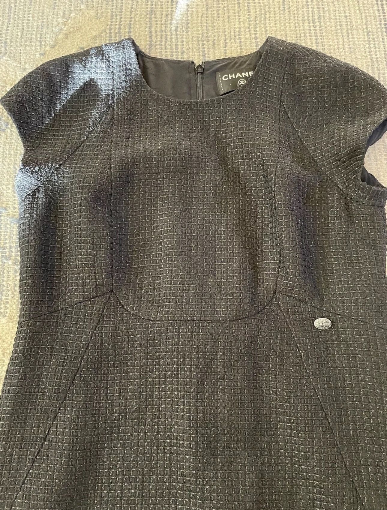 Chanel CHANEL Made in France Tweed Sheath Dress Size S / US 4 / IT 40 - 3 Thumbnail