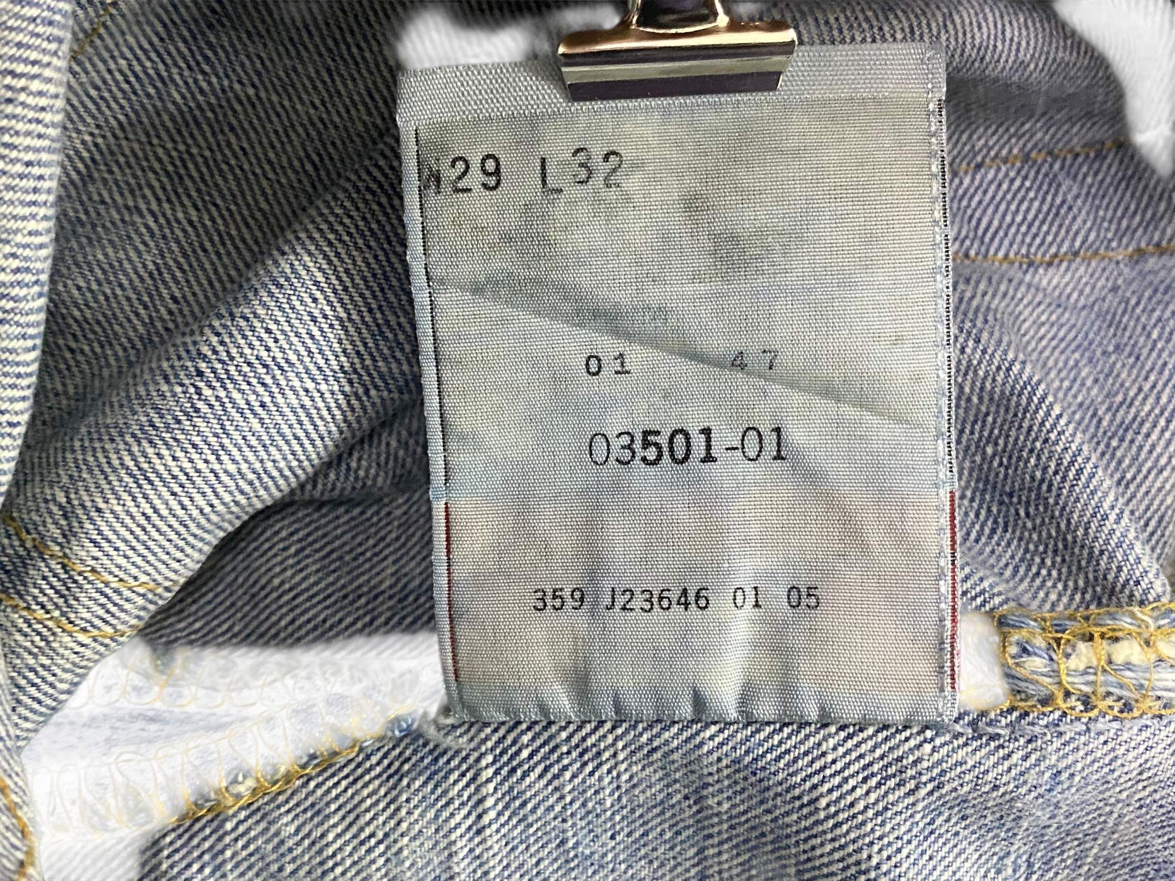 Levi's Levi's 501 Jeans Light Wash Tapered Leg Dirty Blue Jeans Size US 28 / EU 44 - 9 Thumbnail