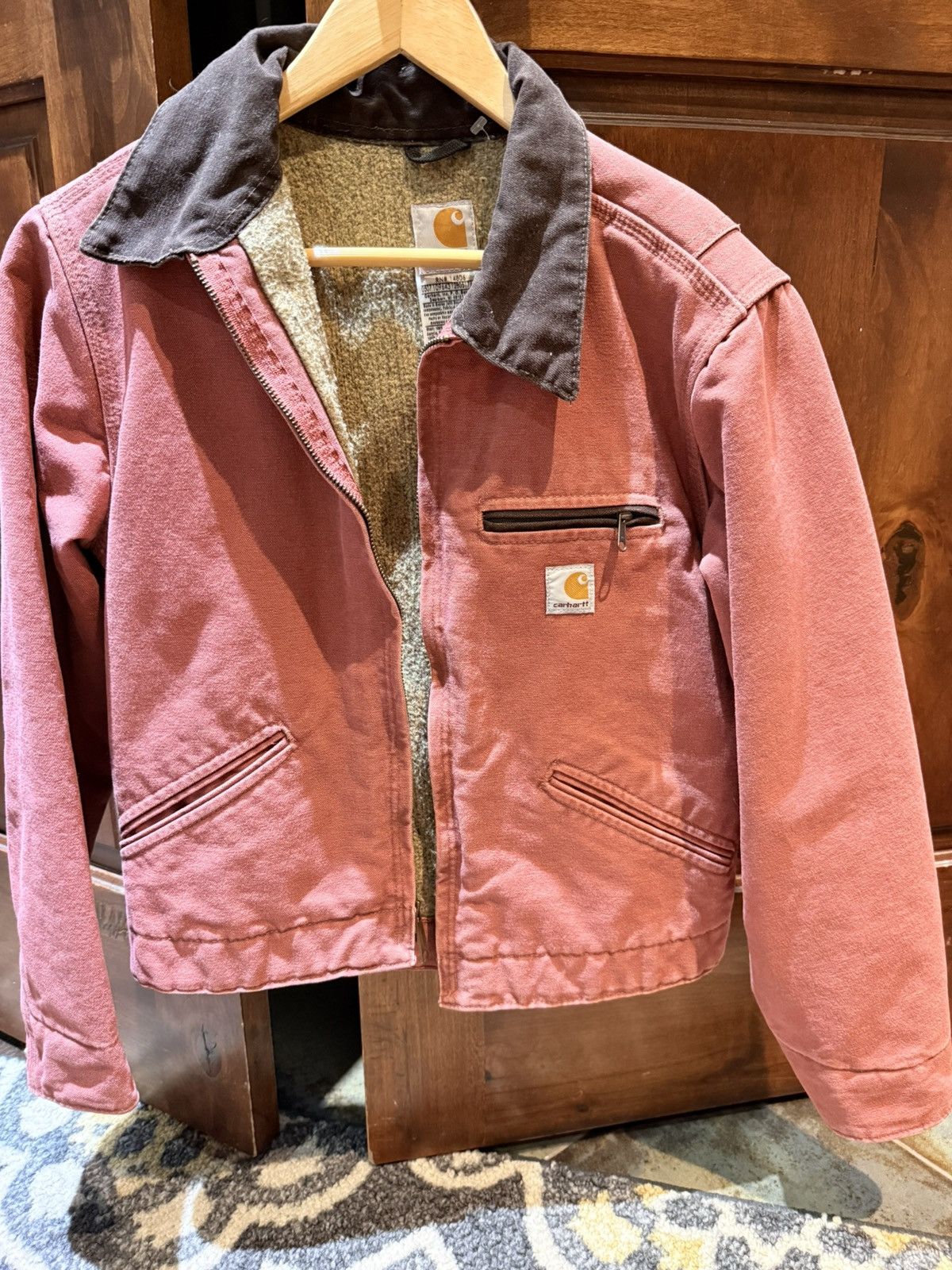 Carhartt Carhartt Detroit Jacket USA Vintage Salmon Rose Size XS / US 0-2 / IT 36-38 - 1 Thumbnail