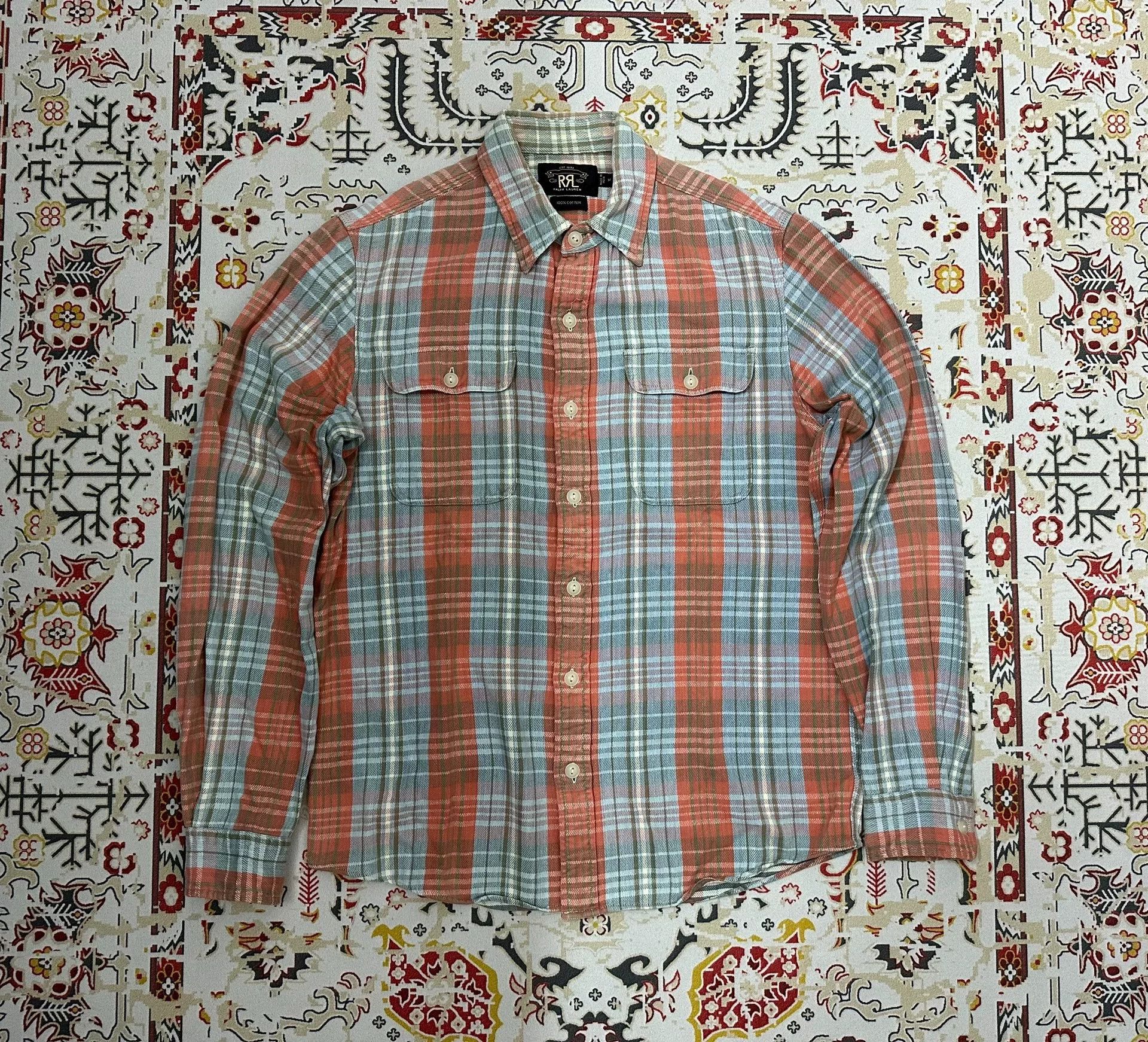 RRL Ralph Lauren RRL Double RL Vintage Plaid Shirt Size US M / EU 48-50 / 2 - 1 Thumbnail