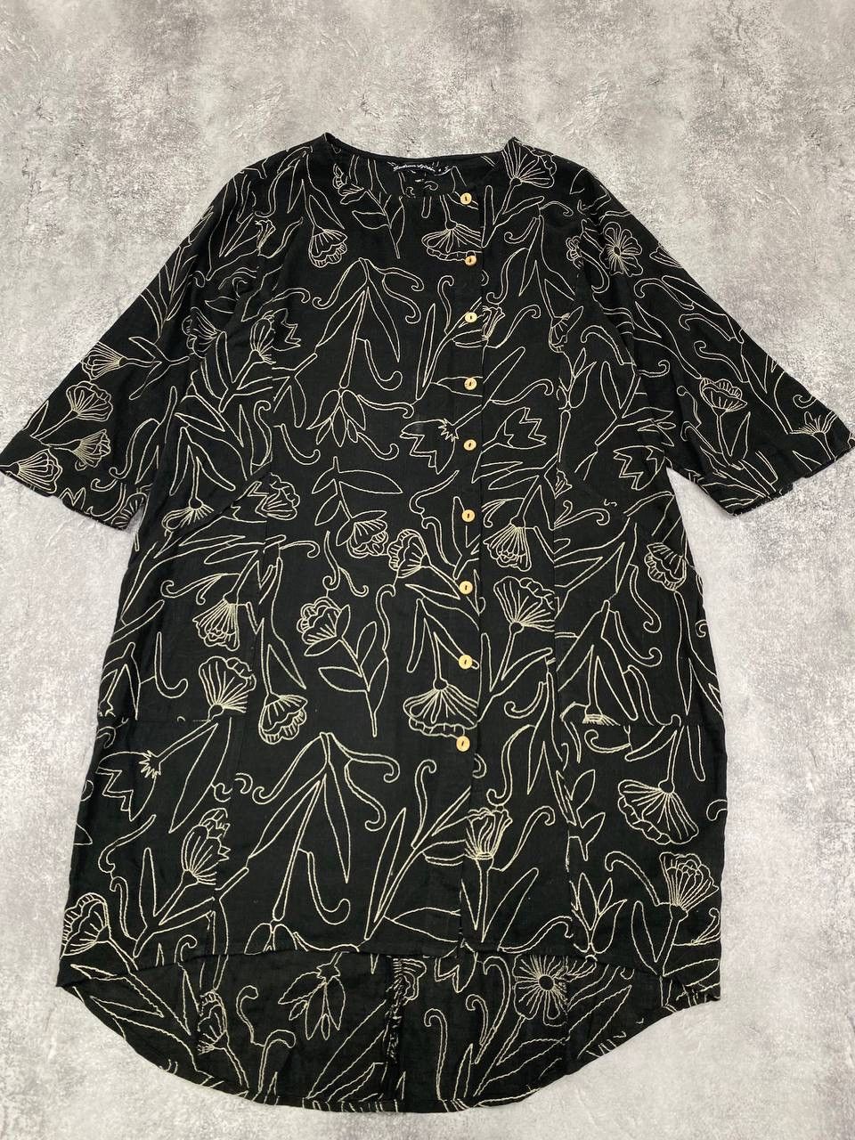 Gudrun Sjoden Gudrun Sjoden Women Cotton Viscose Embroidered Tunic Blouse Size M / US 6-8 / IT 42-44 - 1 Thumbnail
