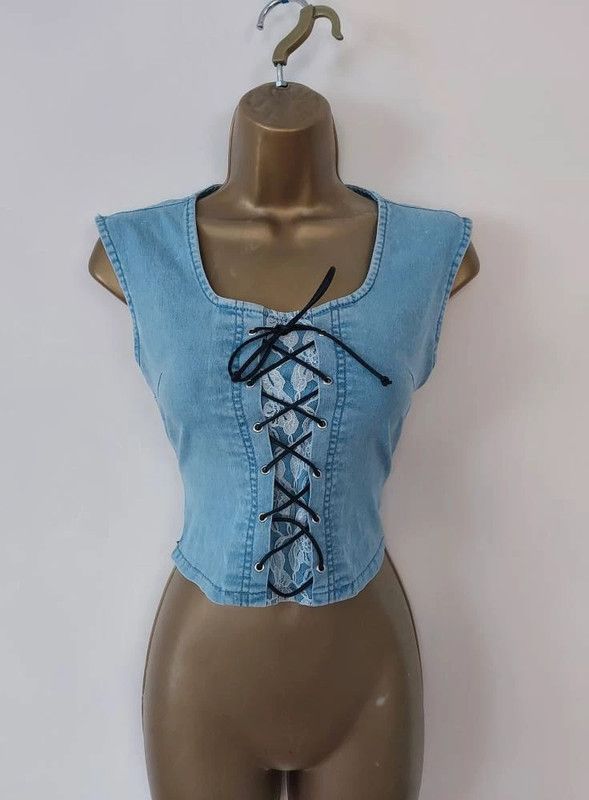 Vintage Denim look vintage top 8 Size S / US 4 / IT 40 - 5 Thumbnail