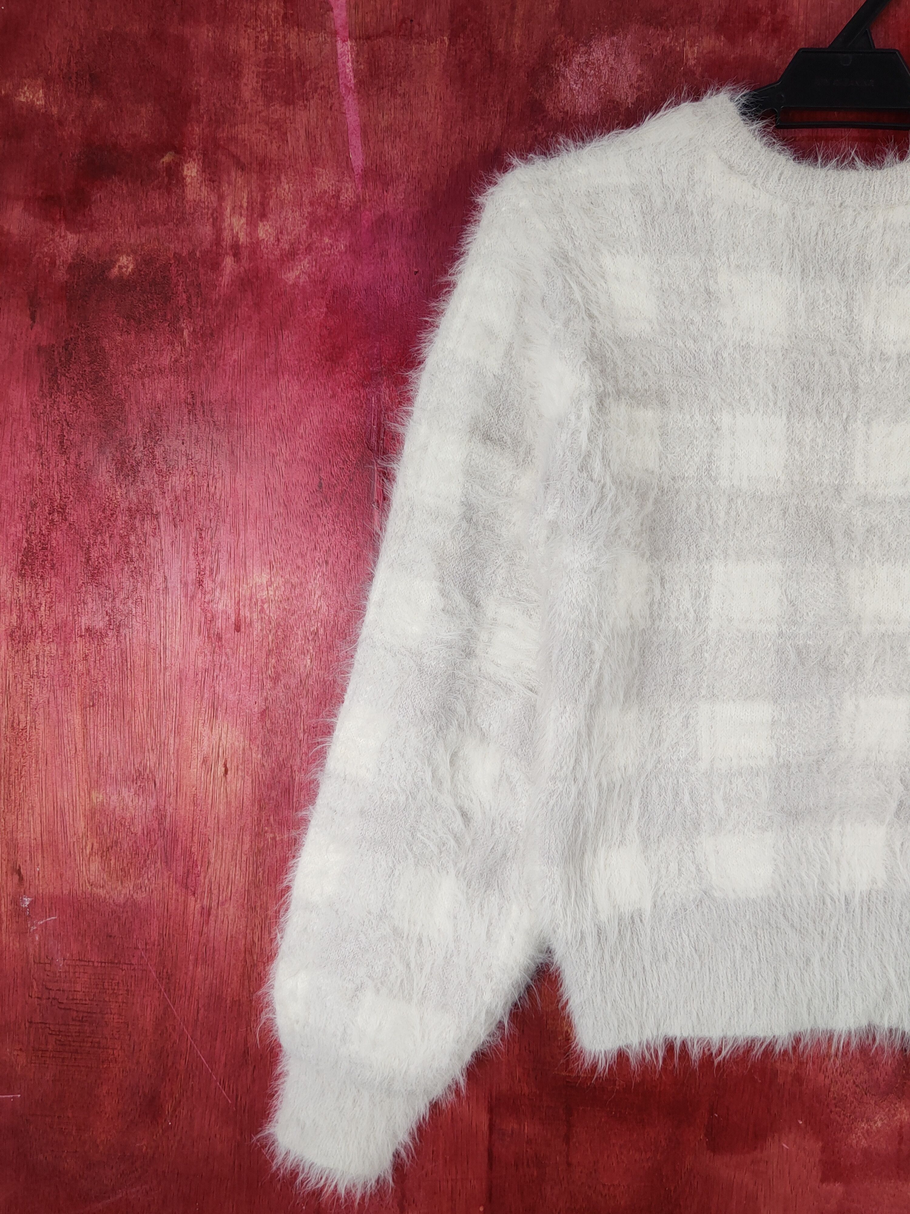 Homespun Knitwear × Japanese Brand × Vintage Archives Light Purple Shag Shaggy Fur Mohair Knitwear #S1997 Size M / US 6-8 / IT 42-44 - 8 Thumbnail