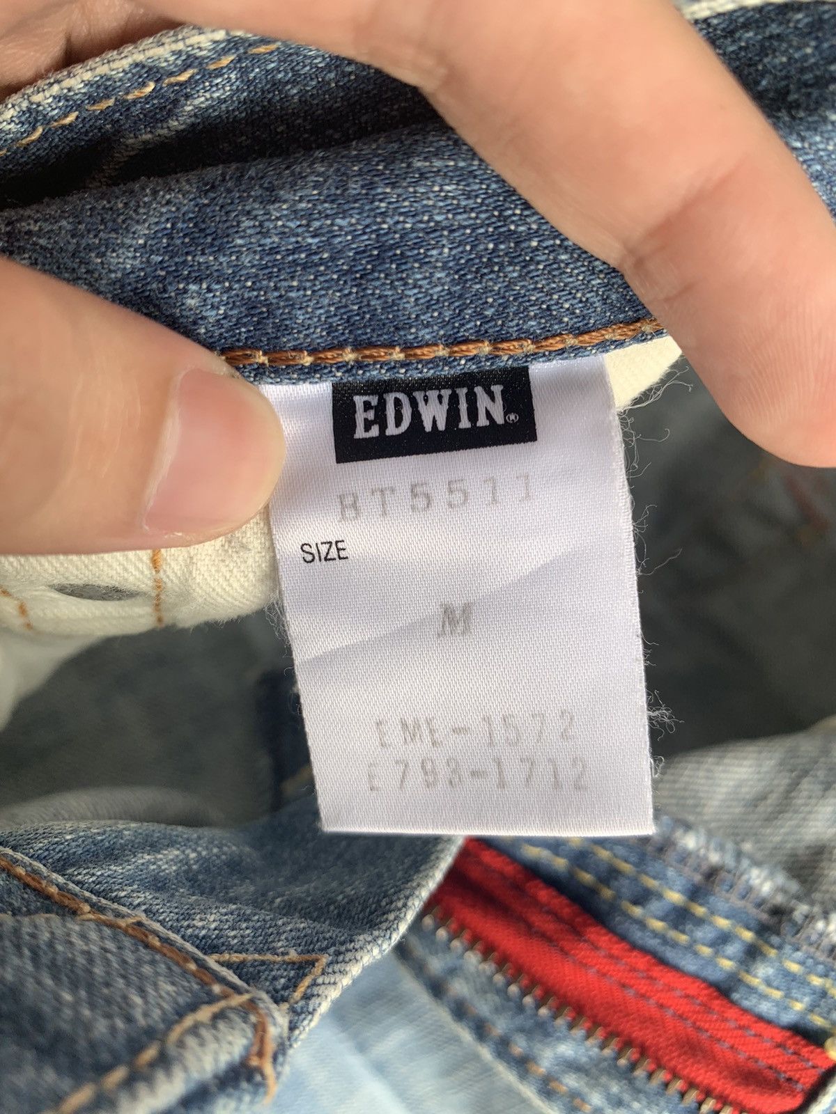 Edwin × Kapital × Vintage FLARE EDWIN 503 FADED PUNK STYLE DISTRESSED DENIM☠️🎌 Size US 30 / EU 46 - 20 Thumbnail