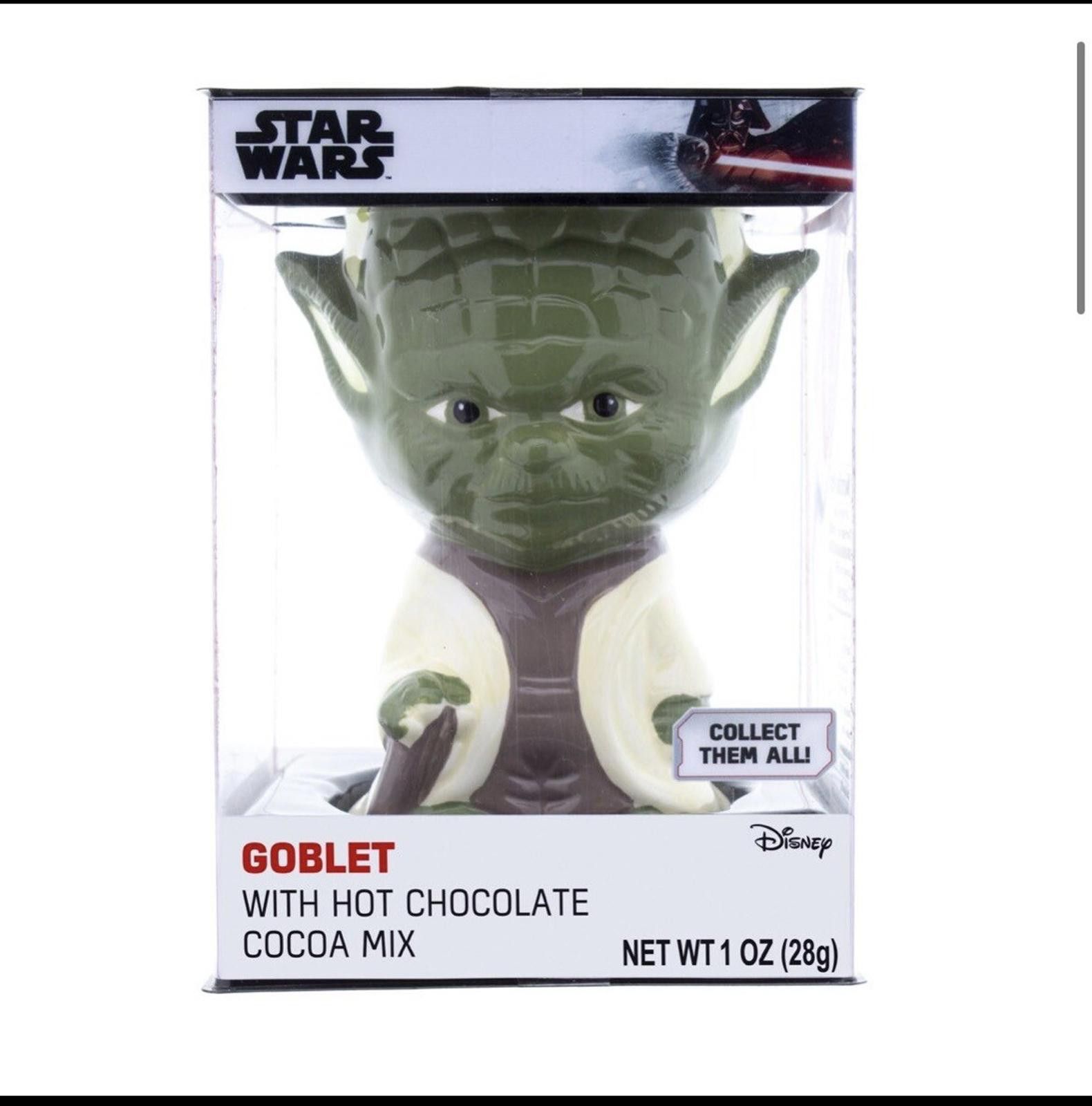 Star Wars Star Wars Yoda Ceramic Goblet Mug With Cocoa Mix NEW IN BOX Size ONE SIZE - 2 Thumbnail