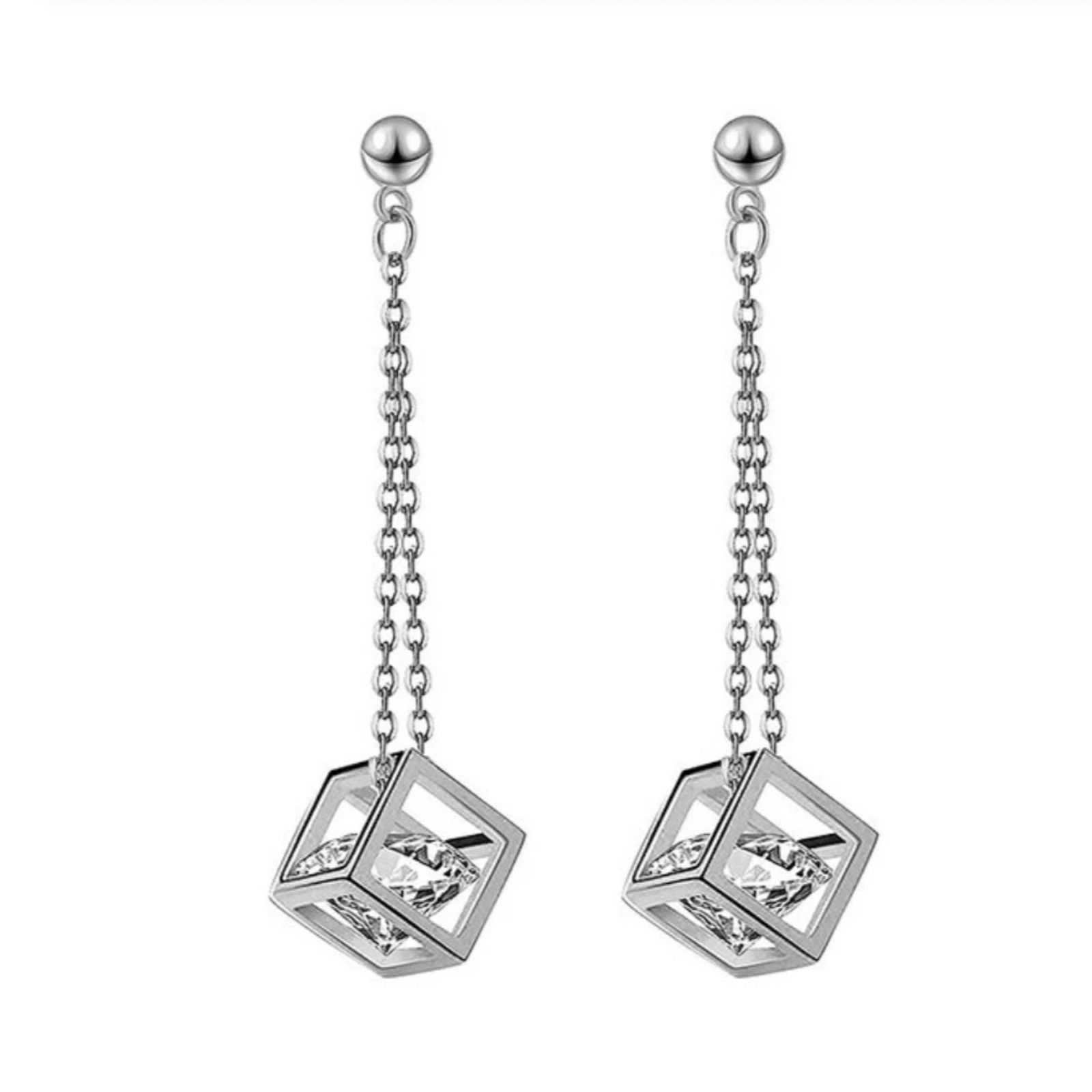 & Other Stories Jacob Crystal Cube Dangle Earrings Size ONE SIZE - 1 Thumbnail