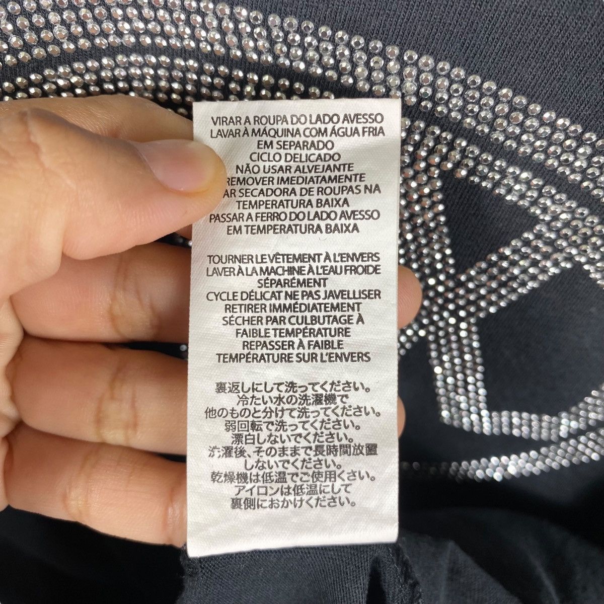 Armani Exchange ARMANI EXCHANGE Rhinestones Graphic Logo Women Tops Tee Size M / US 6-8 / IT 42-44 - 7 Thumbnail