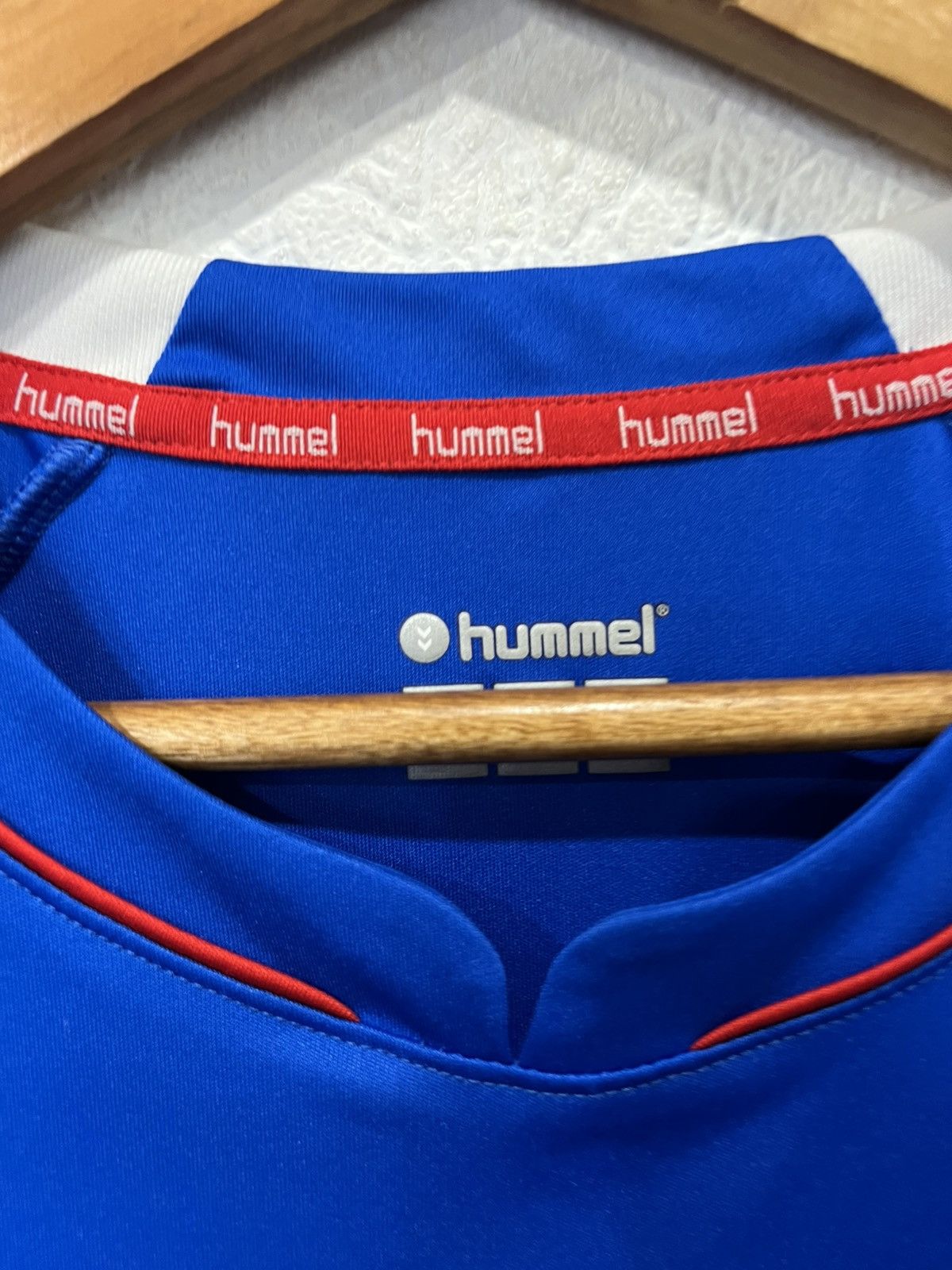 Hummel Hummel Rangers 2018/2019 Home Kit Soccer Jersey Football Size US XXL / EU 58 / 5 - 3 Thumbnail