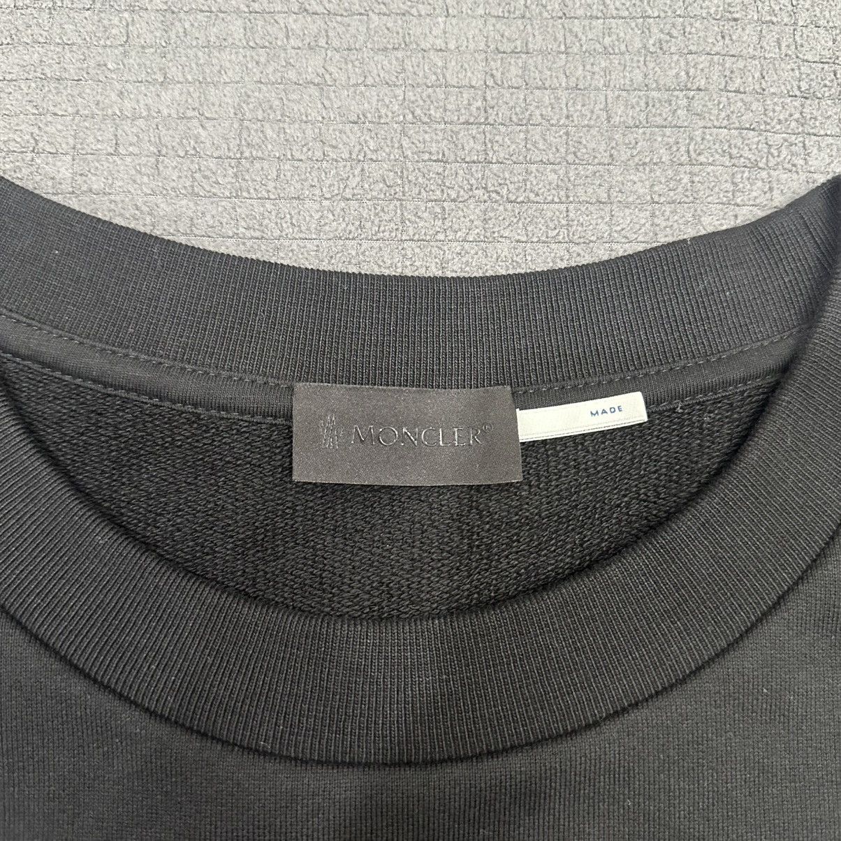 Moncler Moncler Black Logo Sweatshirt Size US XL / EU 56 / 4 - 3 Thumbnail