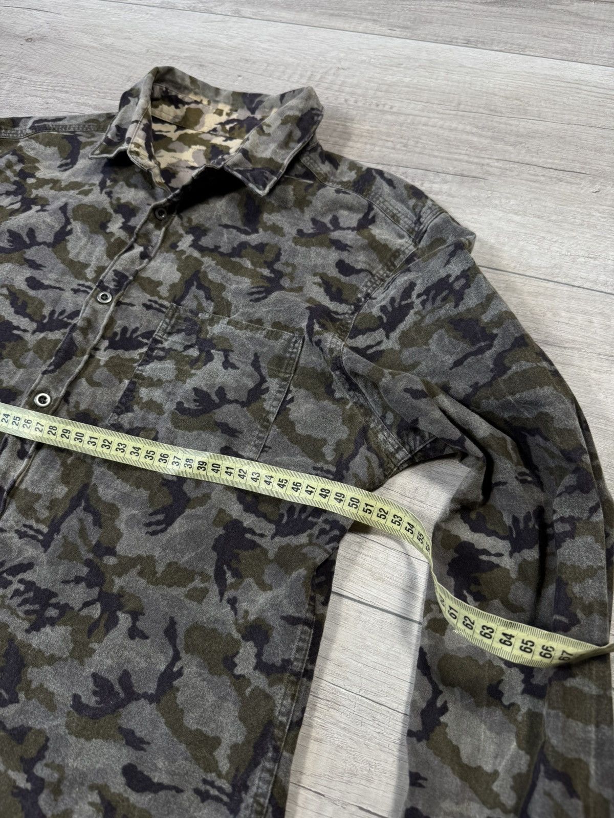 Japanese Brand Allsaints Mens Flannel Camo Vtg Shirt IF6WAS9 Travis style Size US M / EU 48-50 / 2 - 6 Thumbnail