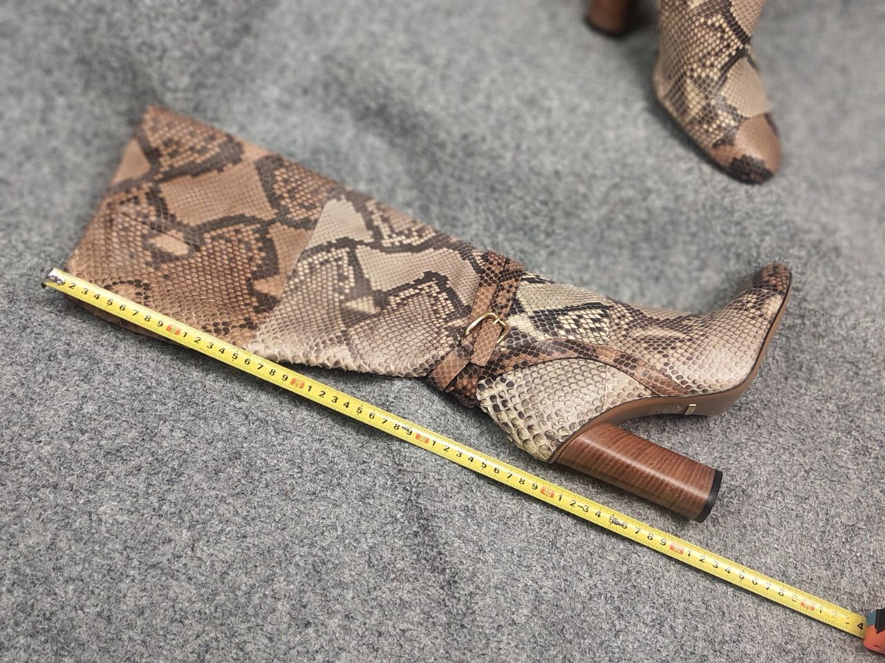 Gucci Gucci Authentic Python Snake Horsebit Knee Zip High Boots Size US 9.5 / IT 39.5 - 24 Thumbnail
