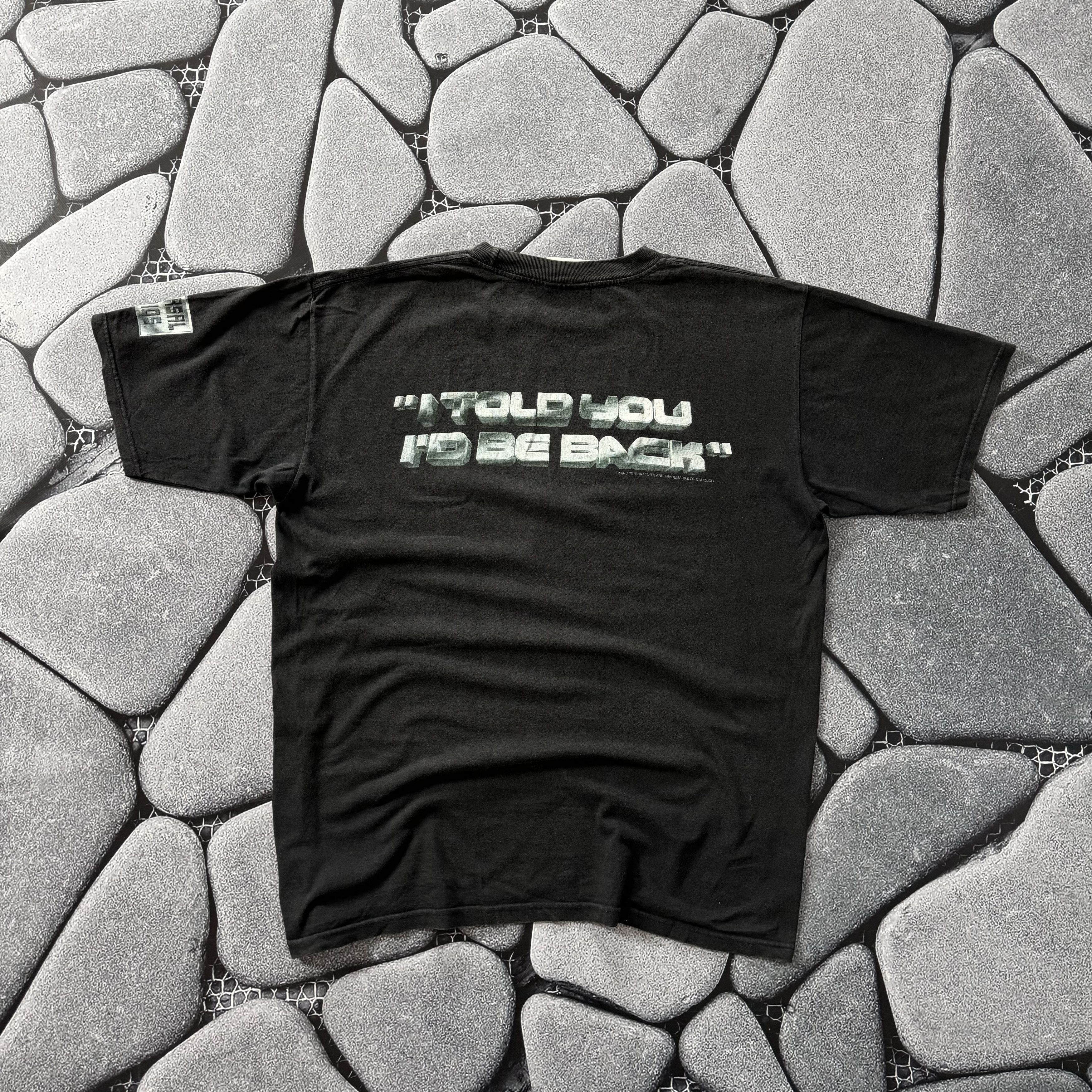 Universal Studios × Vintage TERMINATOR 2 VINTAGE 90S FADED PROMO MOVIE T SHIRT Size US XL / EU 56 / 4 - 2 Thumbnail