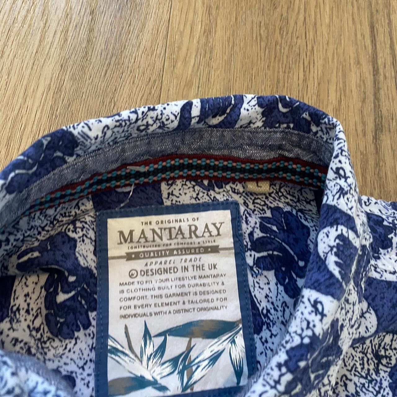 Other White and blue Hawaiian shirt with a funky pattern Size US L / EU 52-54 / 3 - 4 Thumbnail