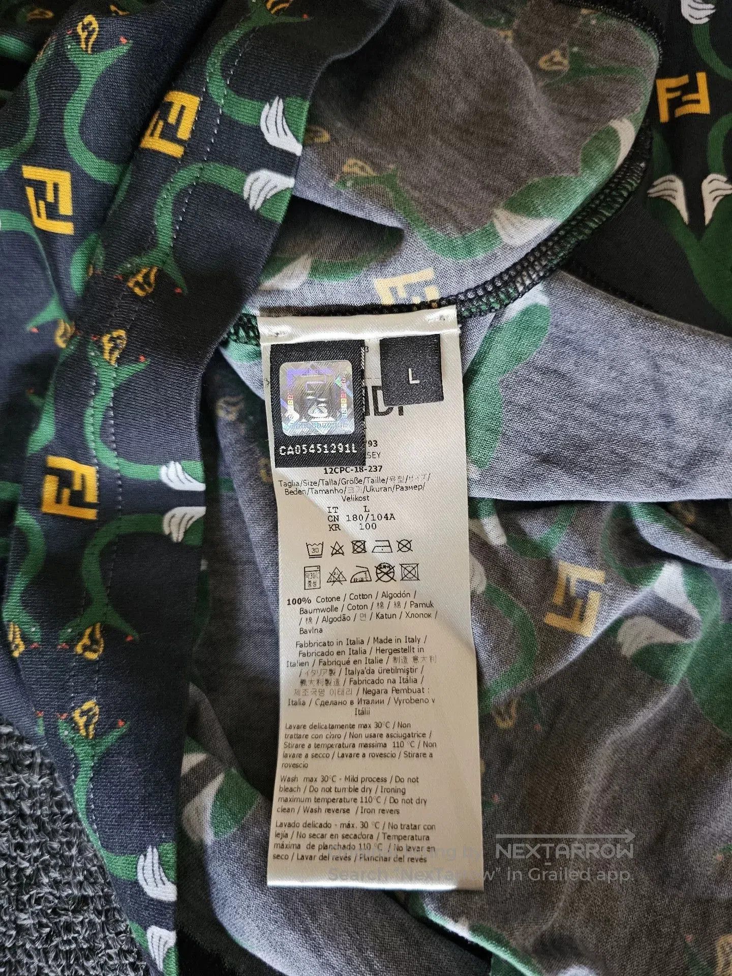 Fendi fendi logo printed short sleeve t. Size US L / EU 52-54 / 3 - 5 Thumbnail