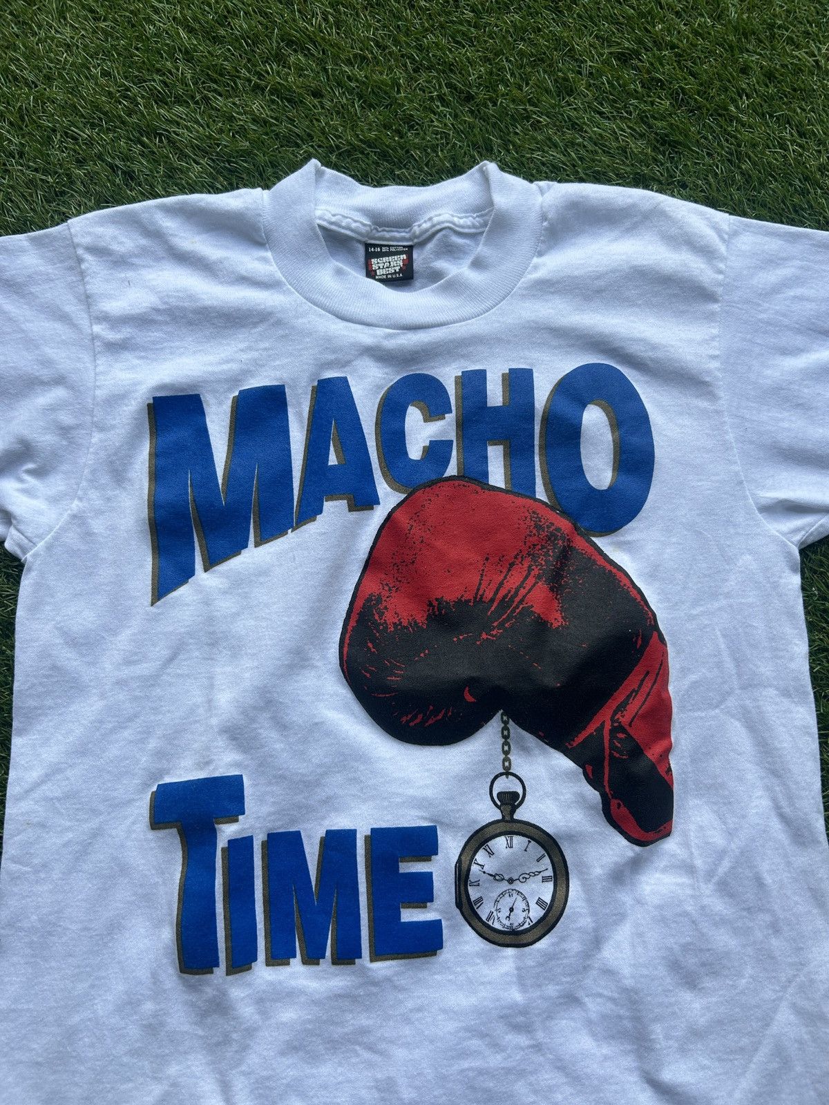 Vintage Vintage 90s Hector “Macho” Camacho Boxing T-Shirt Size US XXS / EU 40 - 2 Thumbnail