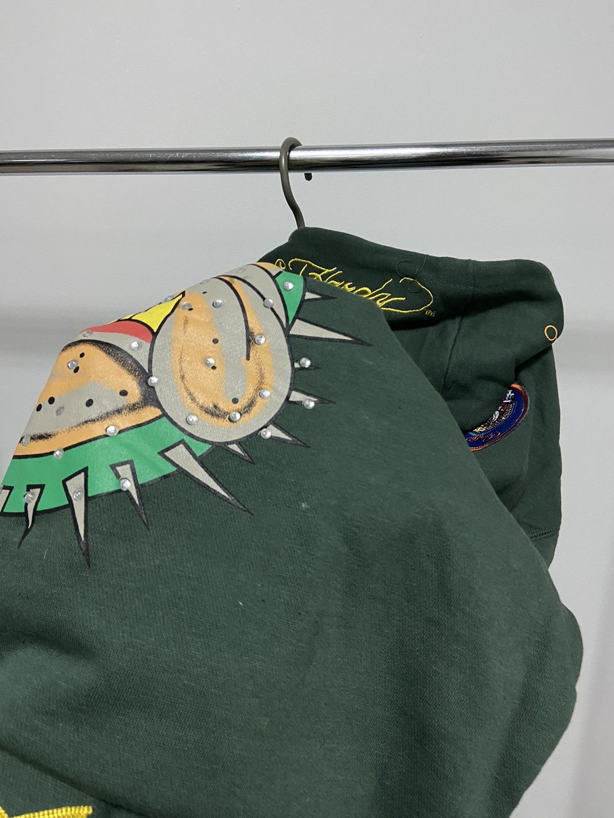 Ed Hardy Ed Hardy Bullldog Dogs Rule Hoodie Big Logo Vintage Size US XXL / EU 58 / 5 - 11 Thumbnail