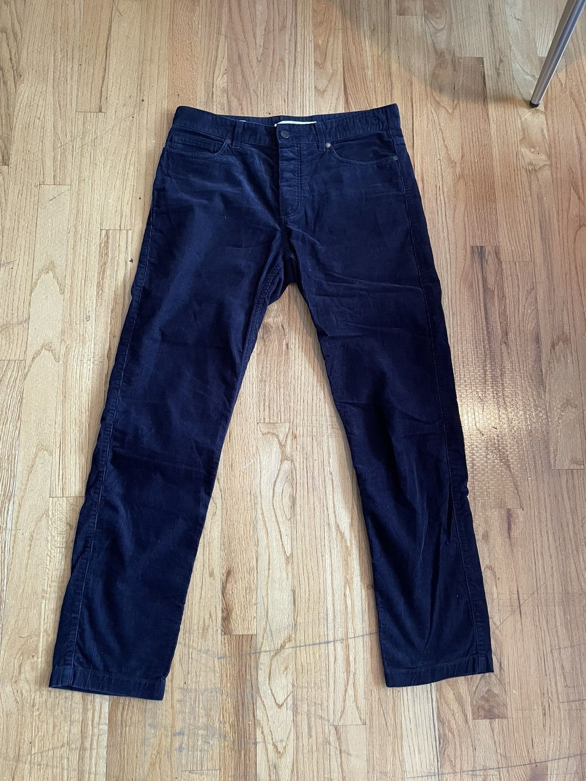image of Norse Projects Edvard Light Corduroy Pants Navy, Men's (Size 32)