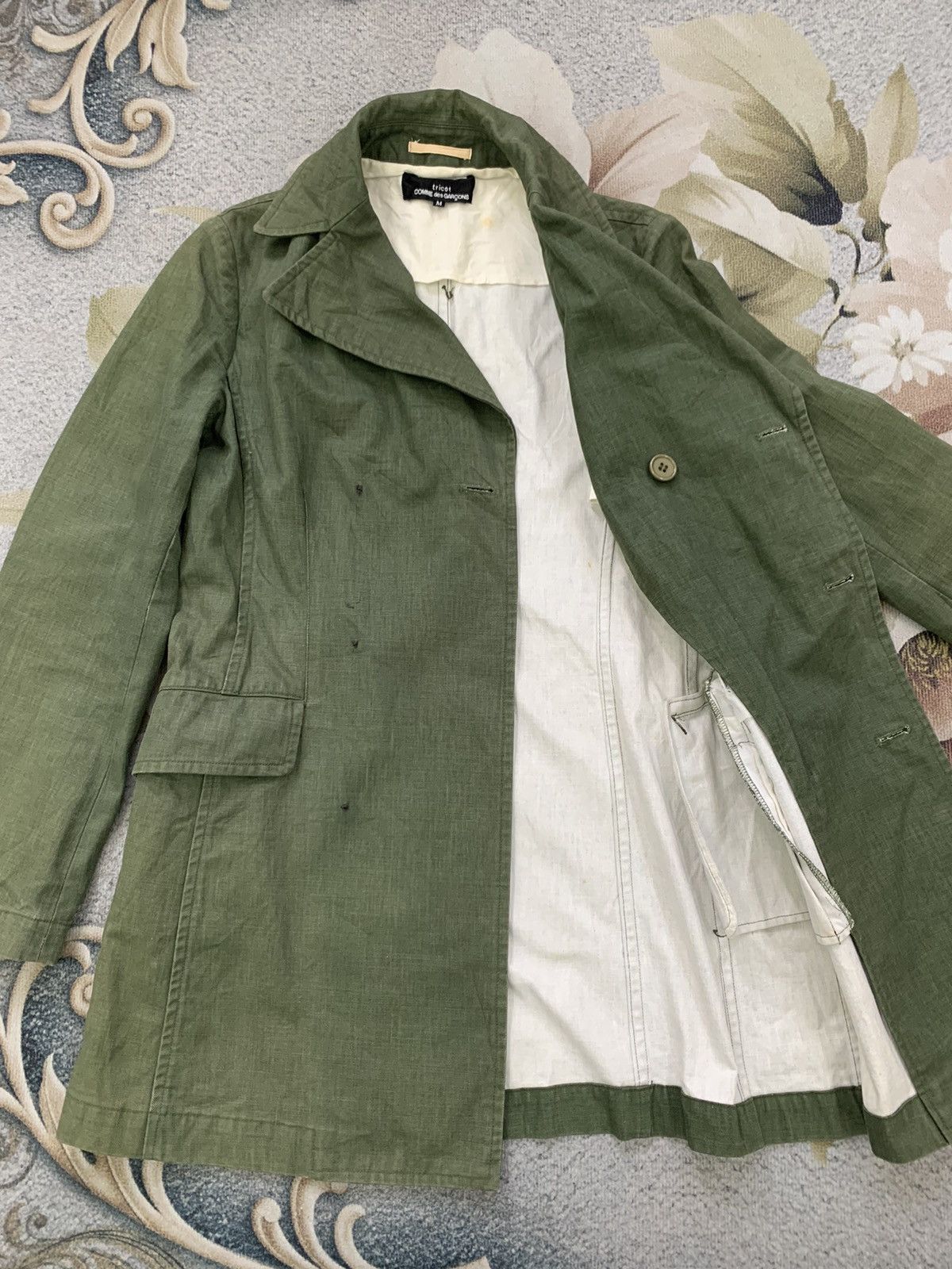 Comme des Garcons Vtg AD2001 Tricot Comme des Garcons Double Breast Coat Jkt Size US M / EU 48-50 / 2 - 8 Thumbnail