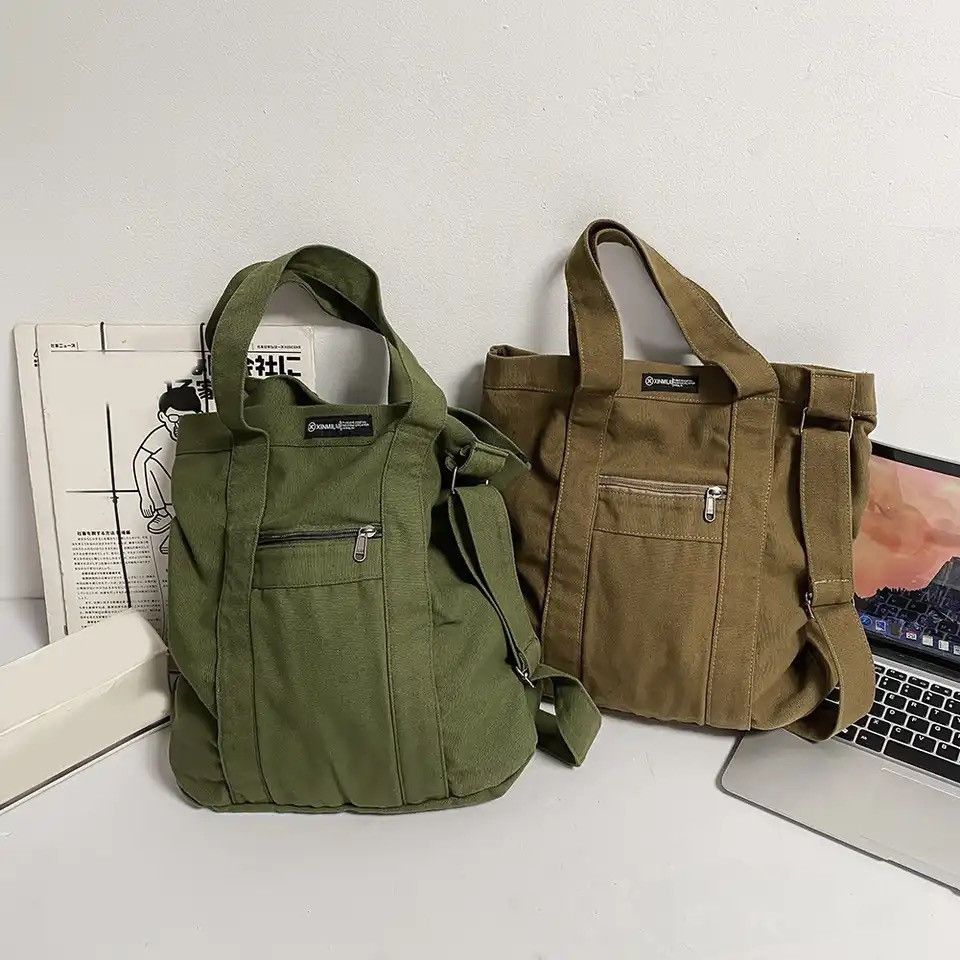 Japanese Brand × Vintage Vintage Canvas Messenger Bag Size ONE SIZE - 3 Thumbnail