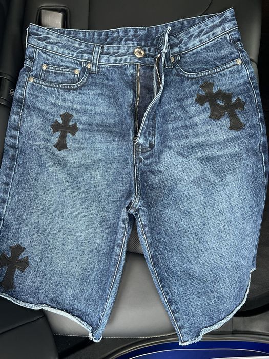 chrome-hearts-chrome-hearts-denim-jean-shorts-grailed