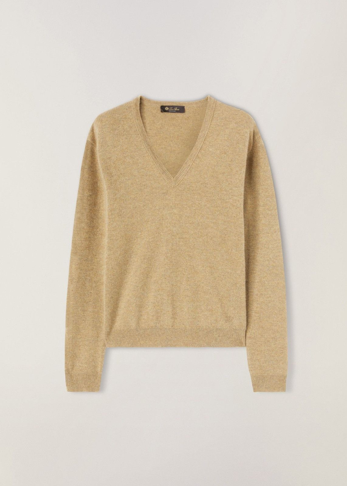 Loro Piana o1srvl11e1224 Arona V Neck Sweater in Light Brown Size XS / US 0-2 / IT 36-38 - 1 Thumbnail
