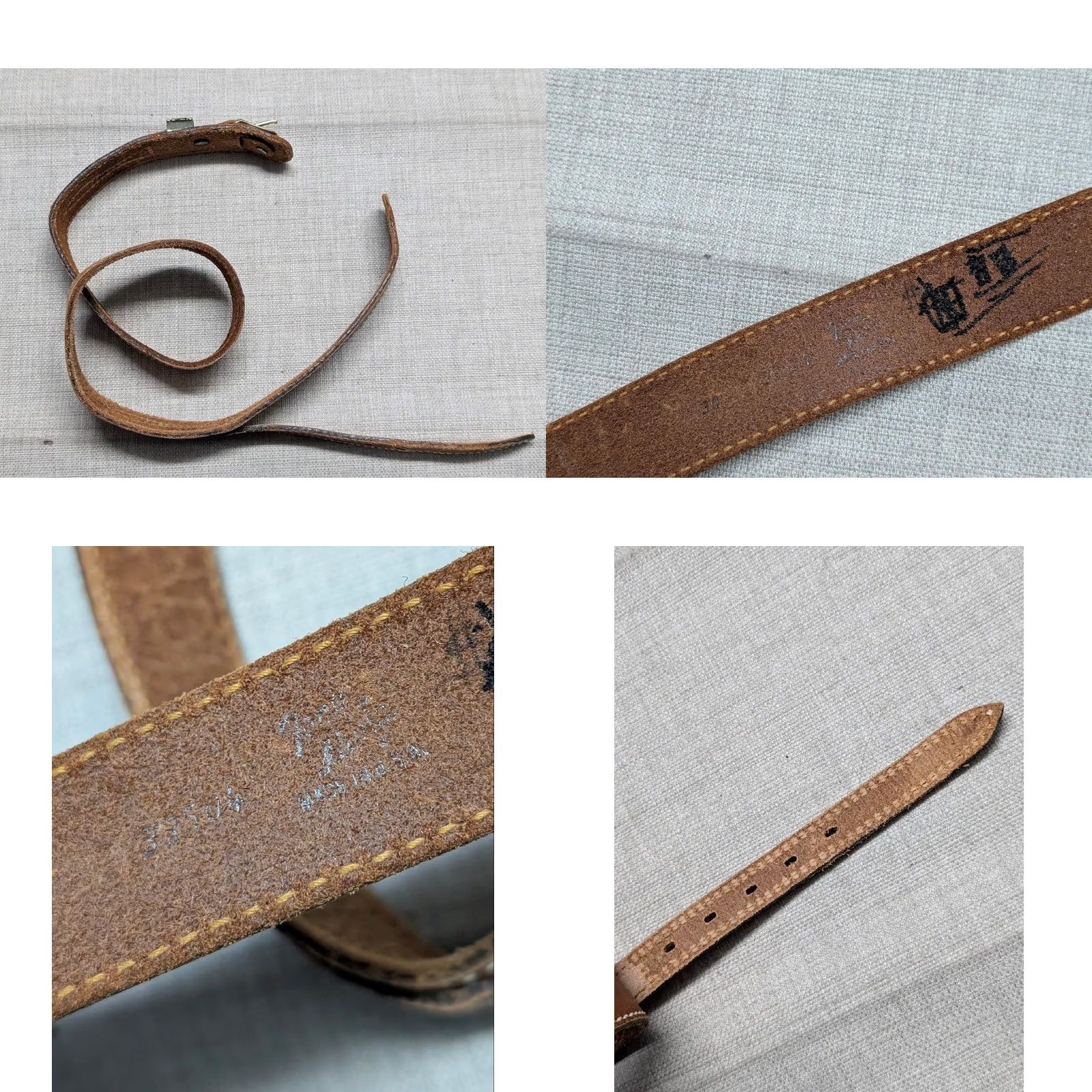 Tony Lama VINTAGE Tony Lama belt Ranger Western Belt Men 28 brown leather cowhide Wrangler Ranger style belt holes 26.5-29.5" width 1-3/8" Adult Mens Size 28 - 8 Thumbnail