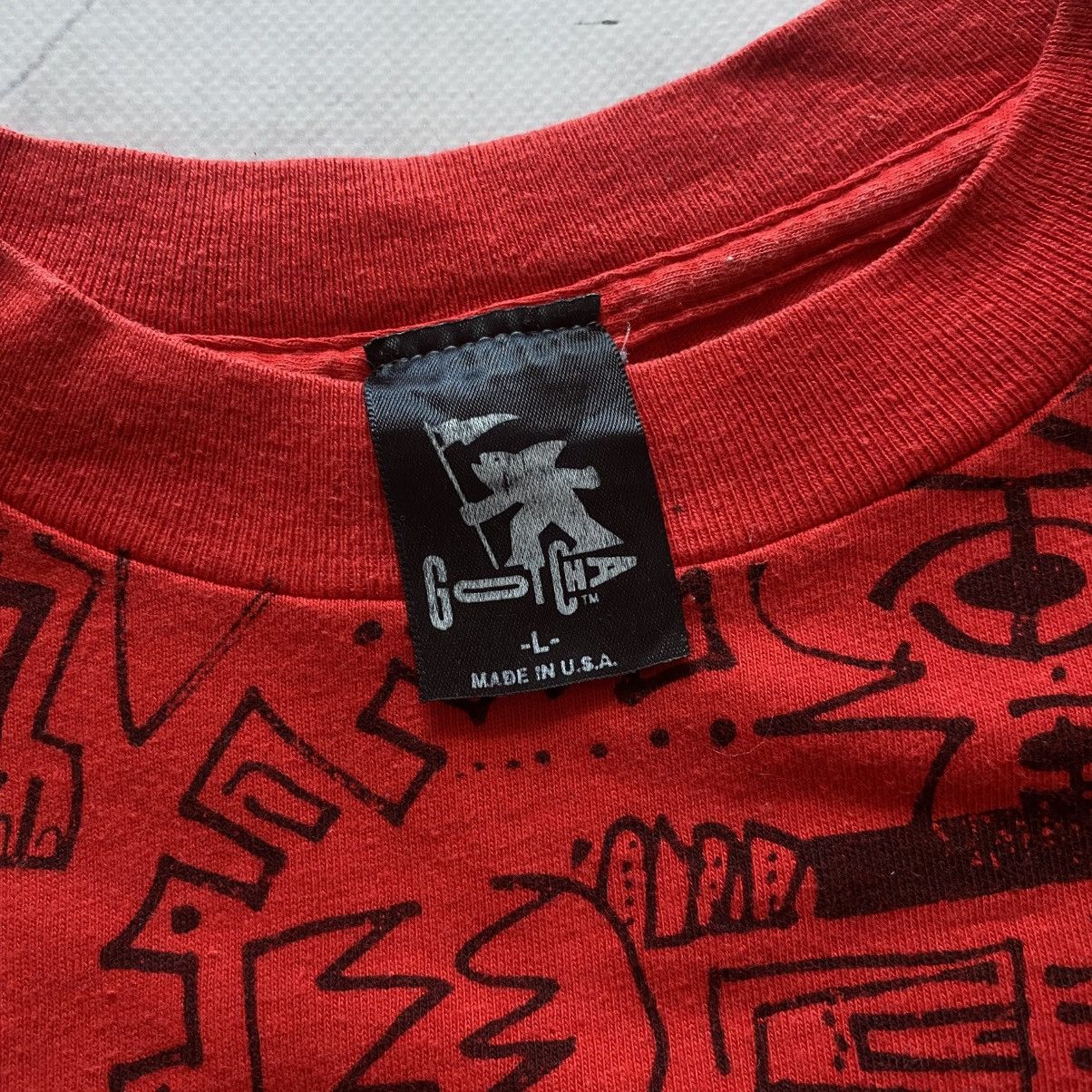 Gotcha × Vintage Vintage 1988 Gotcha Multilogo Billabong Vibe T-shirt Tee Size US L / EU 52-54 / 3 - 10 Thumbnail