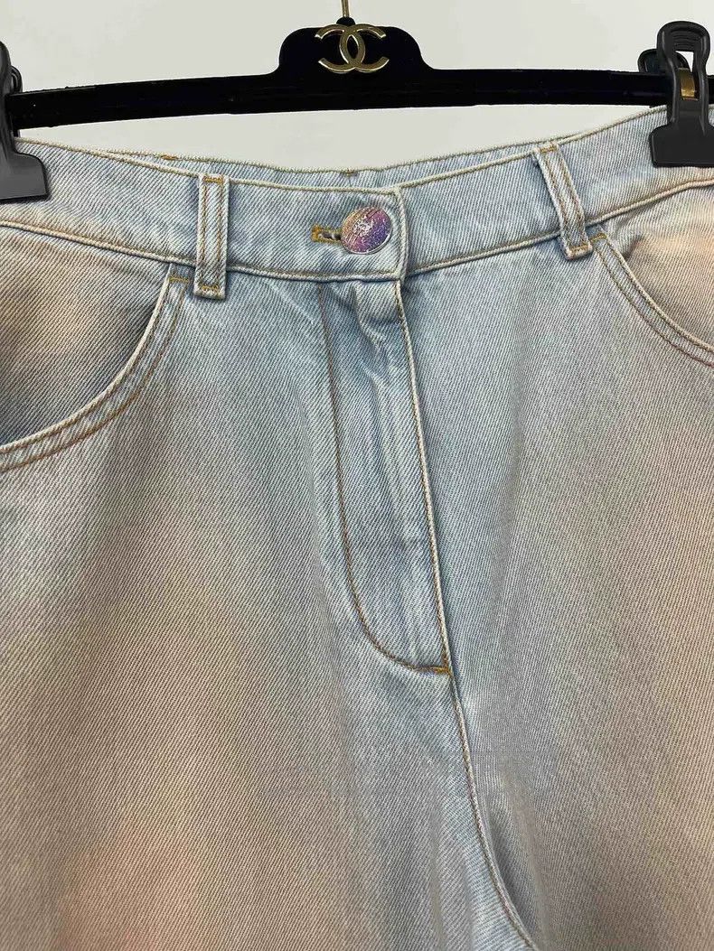 Chanel Chanel Orange gradient wide-leg jeans Size 25" / US 0 / IT 36 - 3 Thumbnail